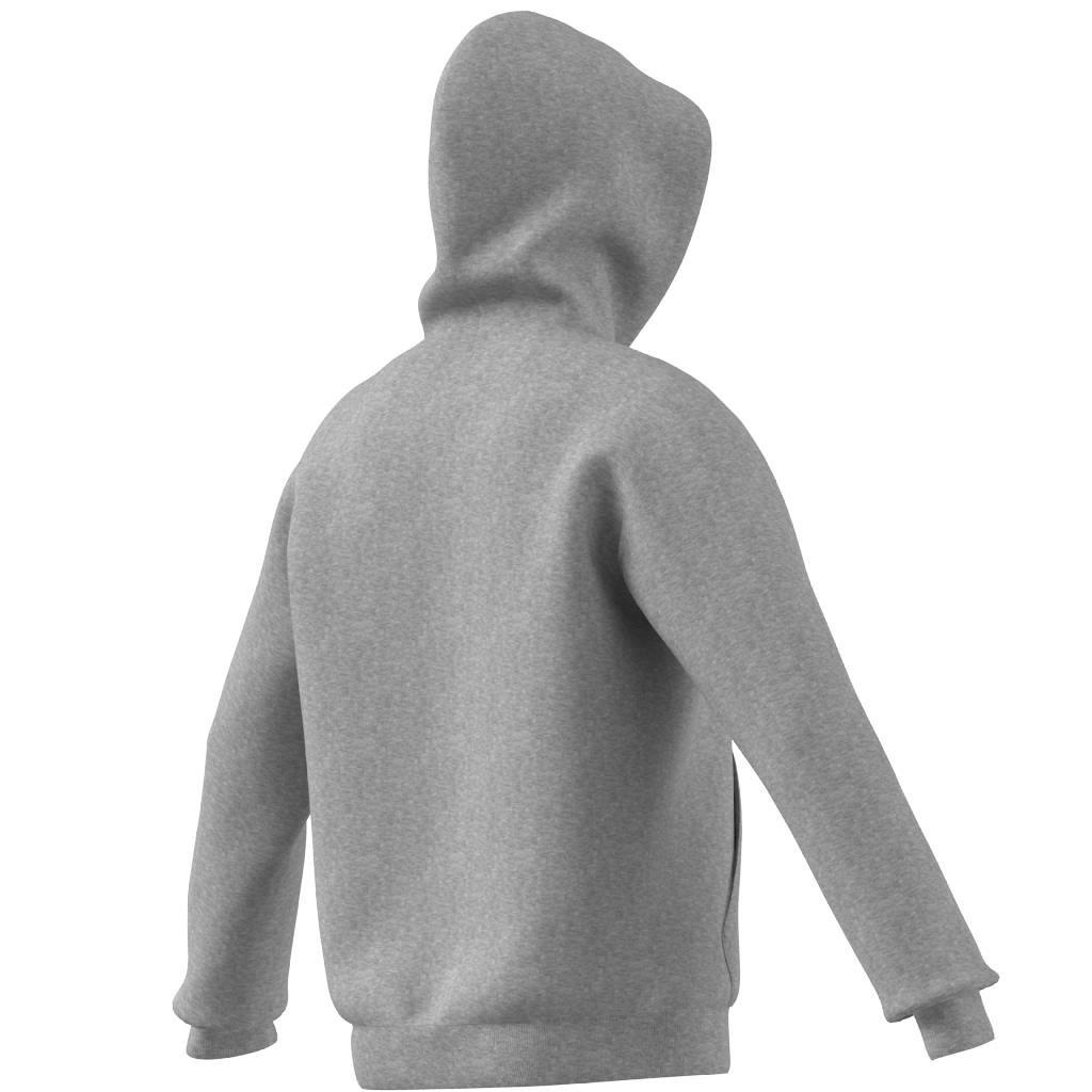Trefoil Essentials Full-Zip Hoodie, Grey, A901_ONE, large image number 10