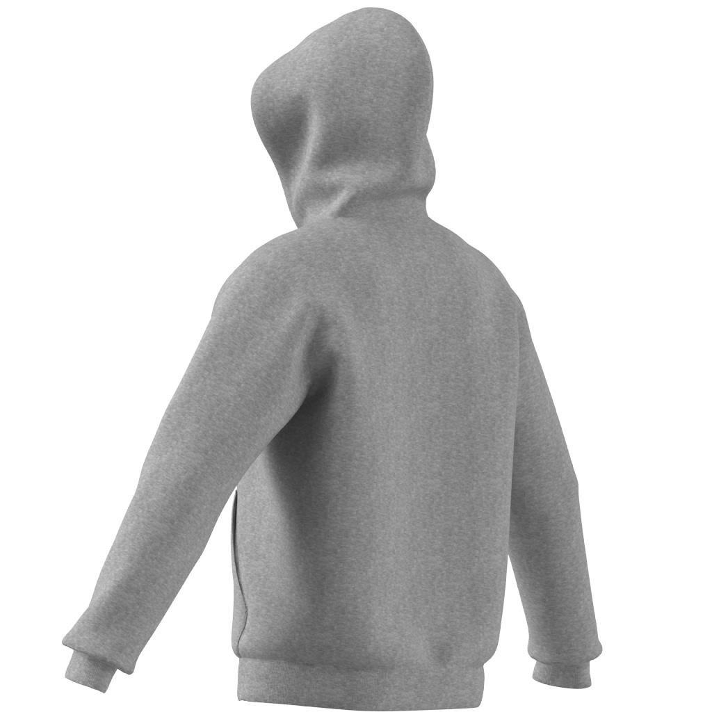 Trefoil Essentials Full-Zip Hoodie, Grey, A901_ONE, large image number 13