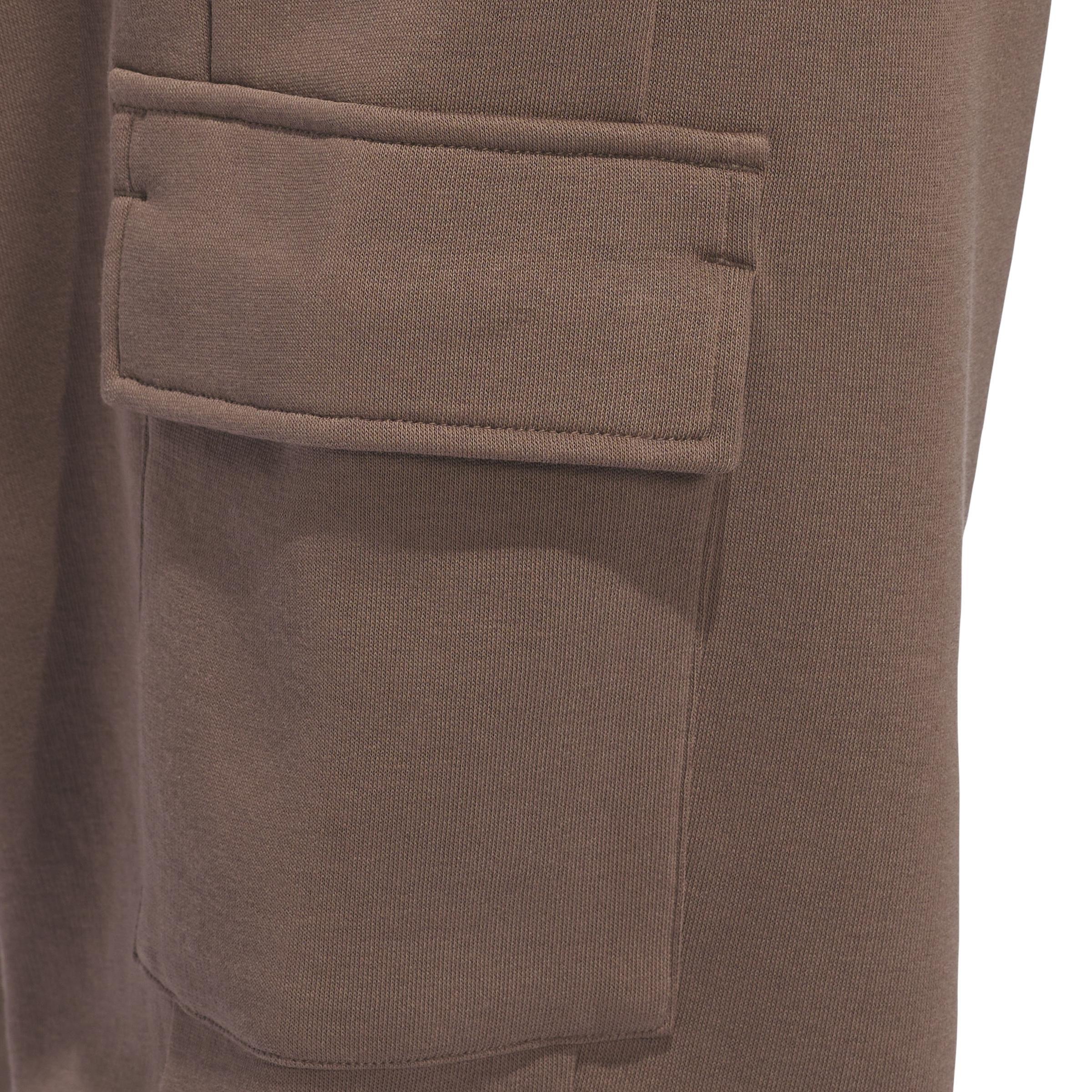 Unisex Basketball Cargo Sweat Tracksuit Bottoms (Gender Neutral), Brown, A901_ONE, large image number 4