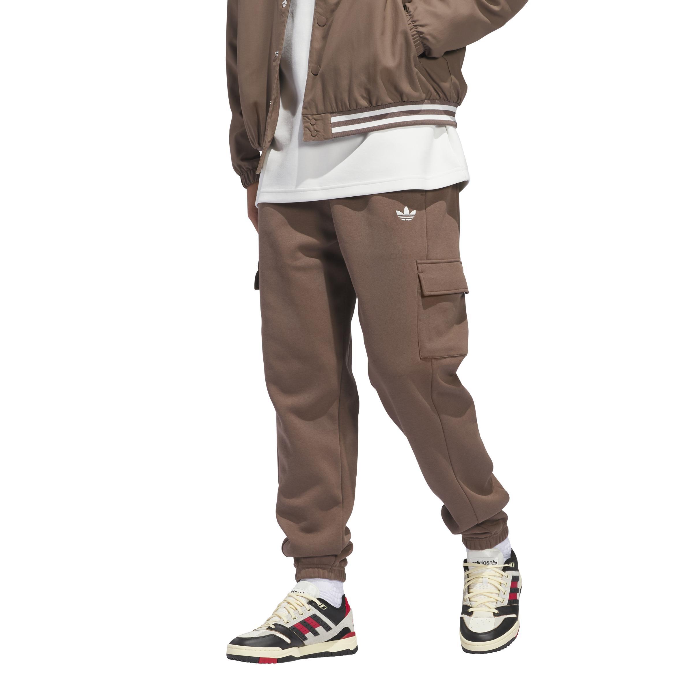 Unisex Basketball Cargo Sweat Tracksuit Bottoms (Gender Neutral), Brown, A901_ONE, large image number 6
