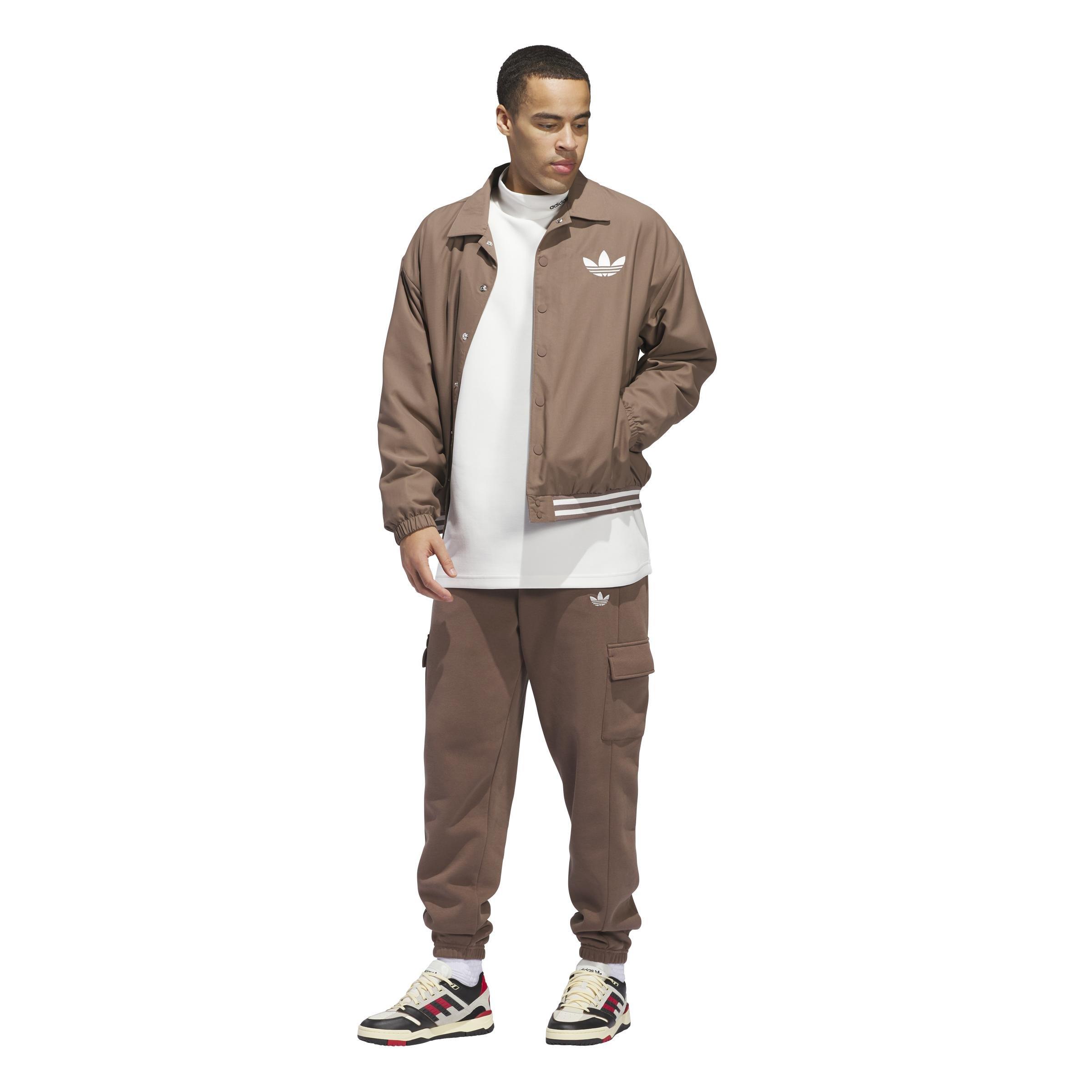 Unisex Basketball Cargo Sweat Tracksuit Bottoms (Gender Neutral), Brown, A901_ONE, large image number 7
