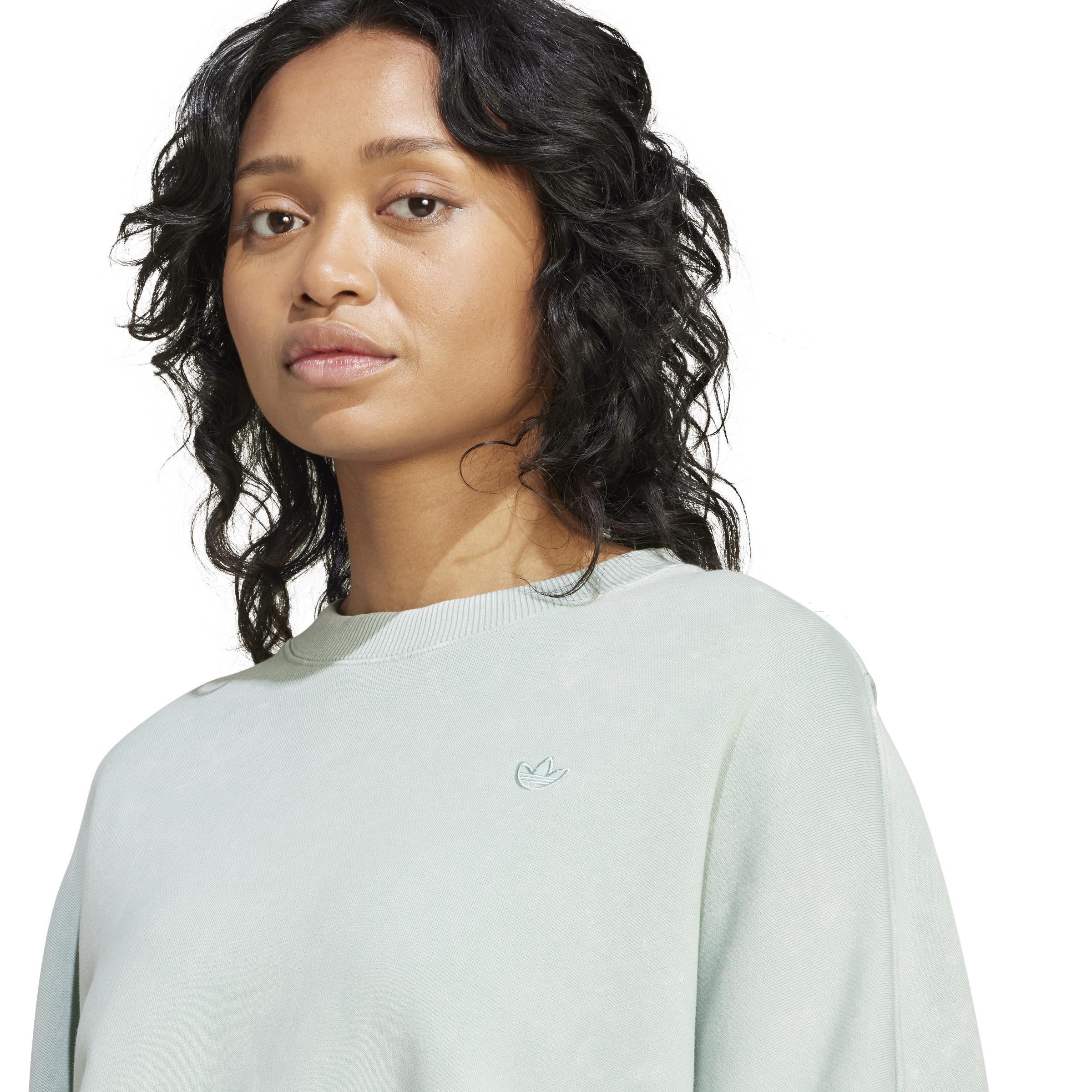 Premium Essentials Washed Oversized Sweatshirt, Green, A901_ONE, large image number 4
