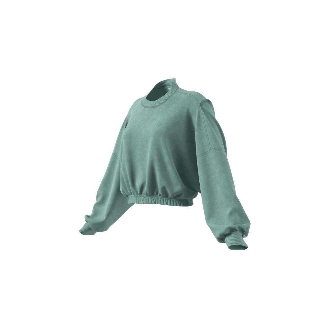Premium Essentials Washed Oversized Sweatshirt, Green, A901_ONE, large image number 6