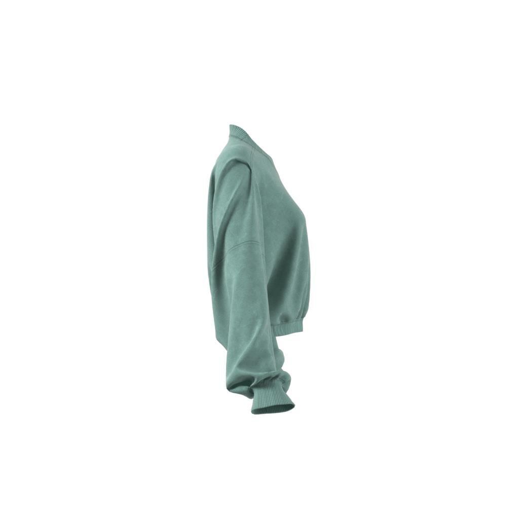 Premium Essentials Washed Oversized Sweatshirt, Green, A901_ONE, large image number 8