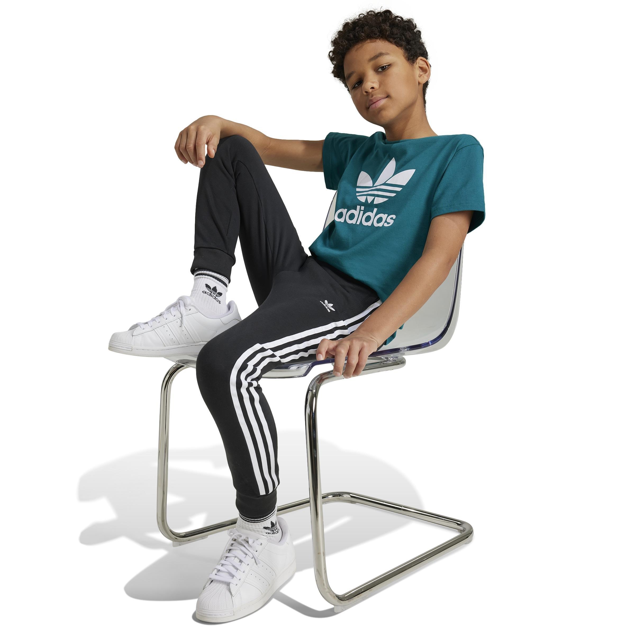 Unisex Kids Adicolor Trefoil T-Shirt, Turquoise, A901_ONE, large image number 6