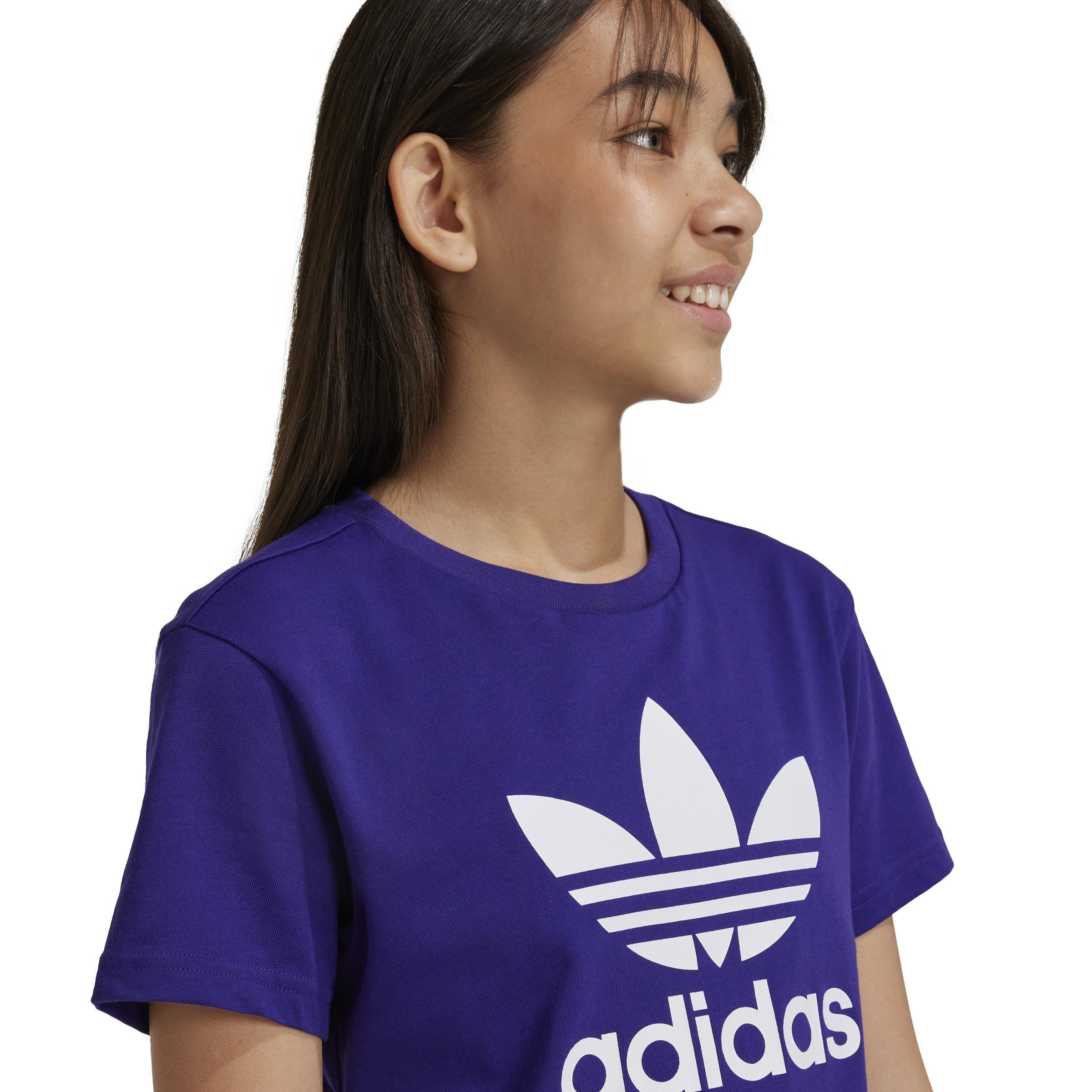 Unisex Kids Adicolor Trefoil T-Shirt, Purple, , large image number 4