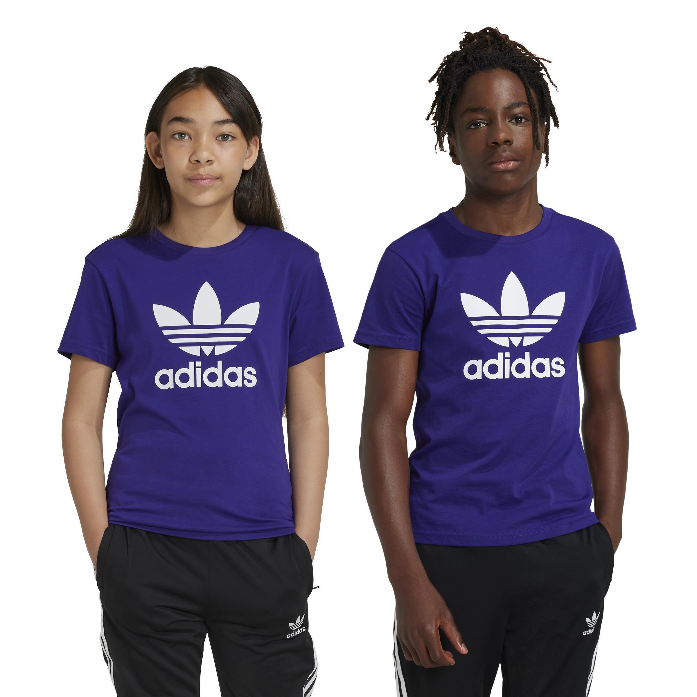Unisex Kids Adicolor Trefoil T-Shirt, Purple, , large image number 5