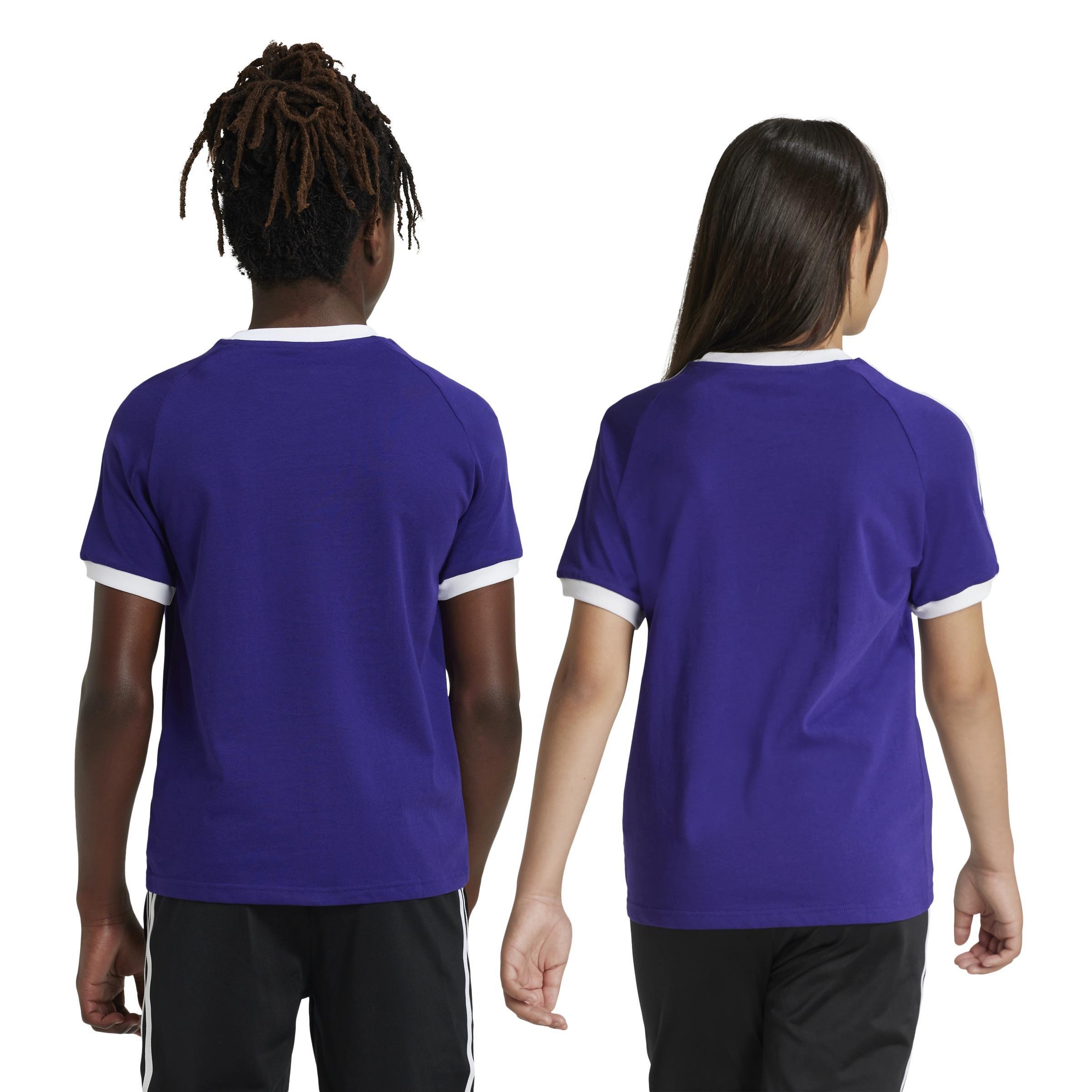 Unisex Kids Adicolor 3-Stripes T-Shirt, Purple, A901_ONE, large image number 2