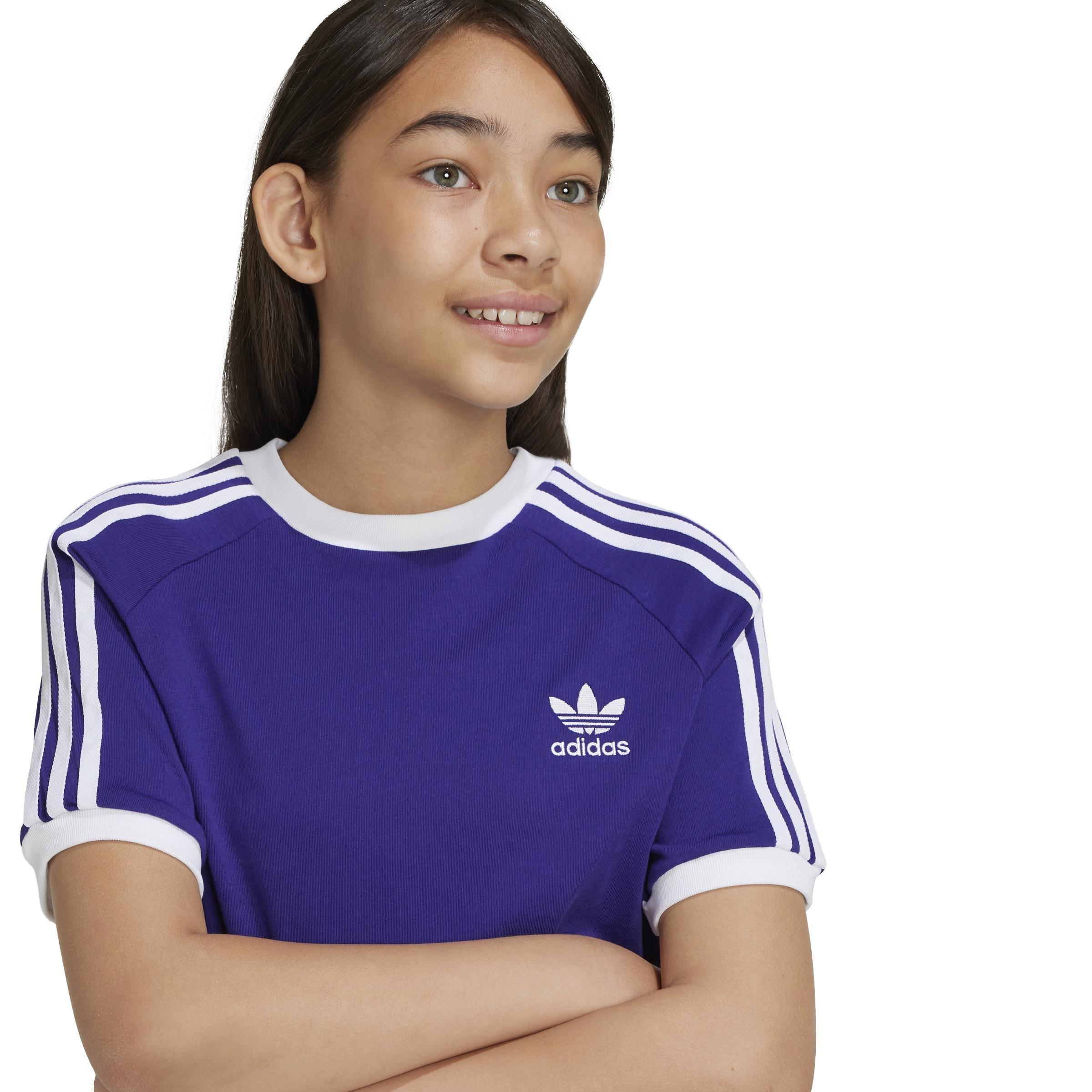 Unisex Kids Adicolor 3-Stripes T-Shirt, Purple, , large image number 3