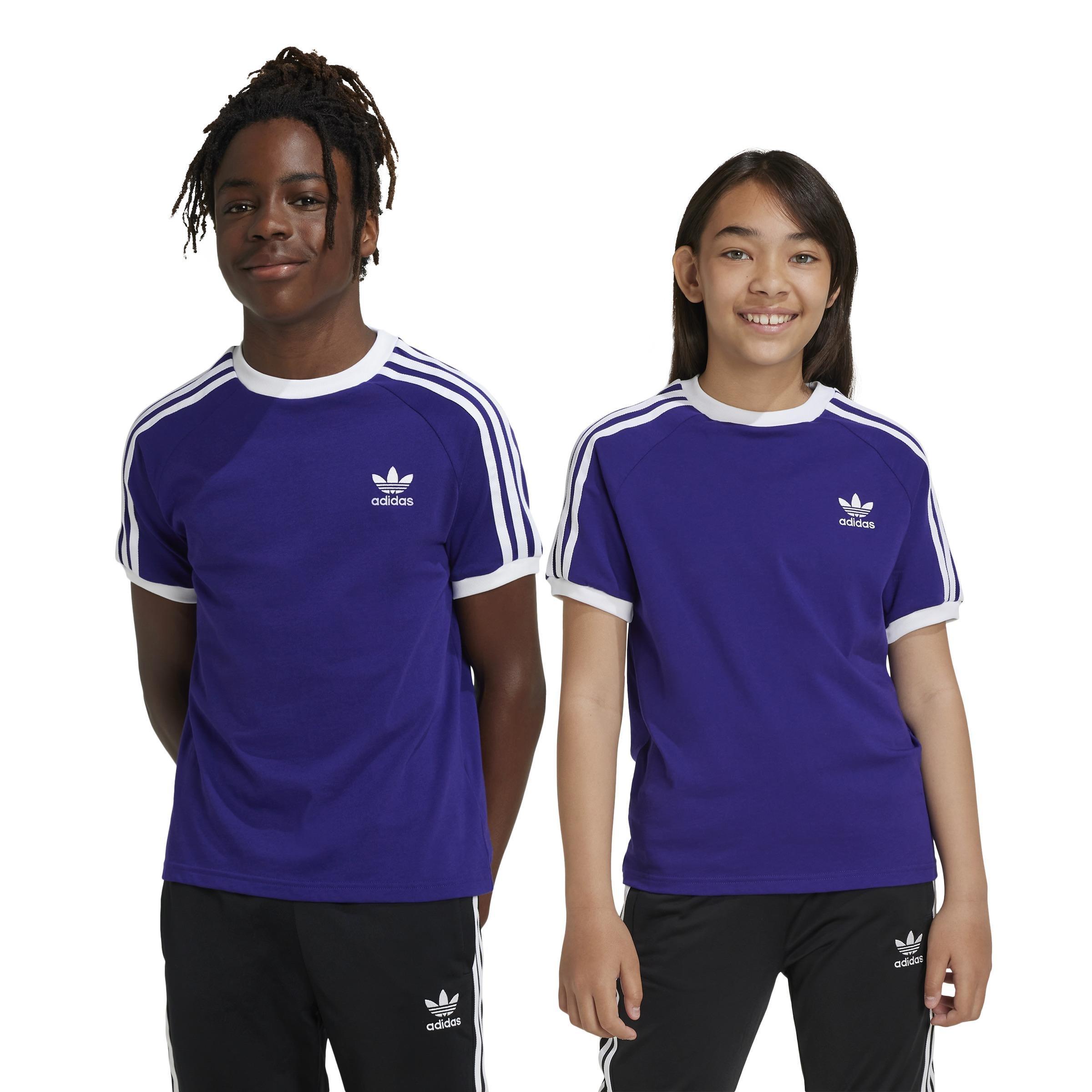 Unisex Kids Adicolor 3-Stripes T-Shirt, Purple, A901_ONE, large image number 6