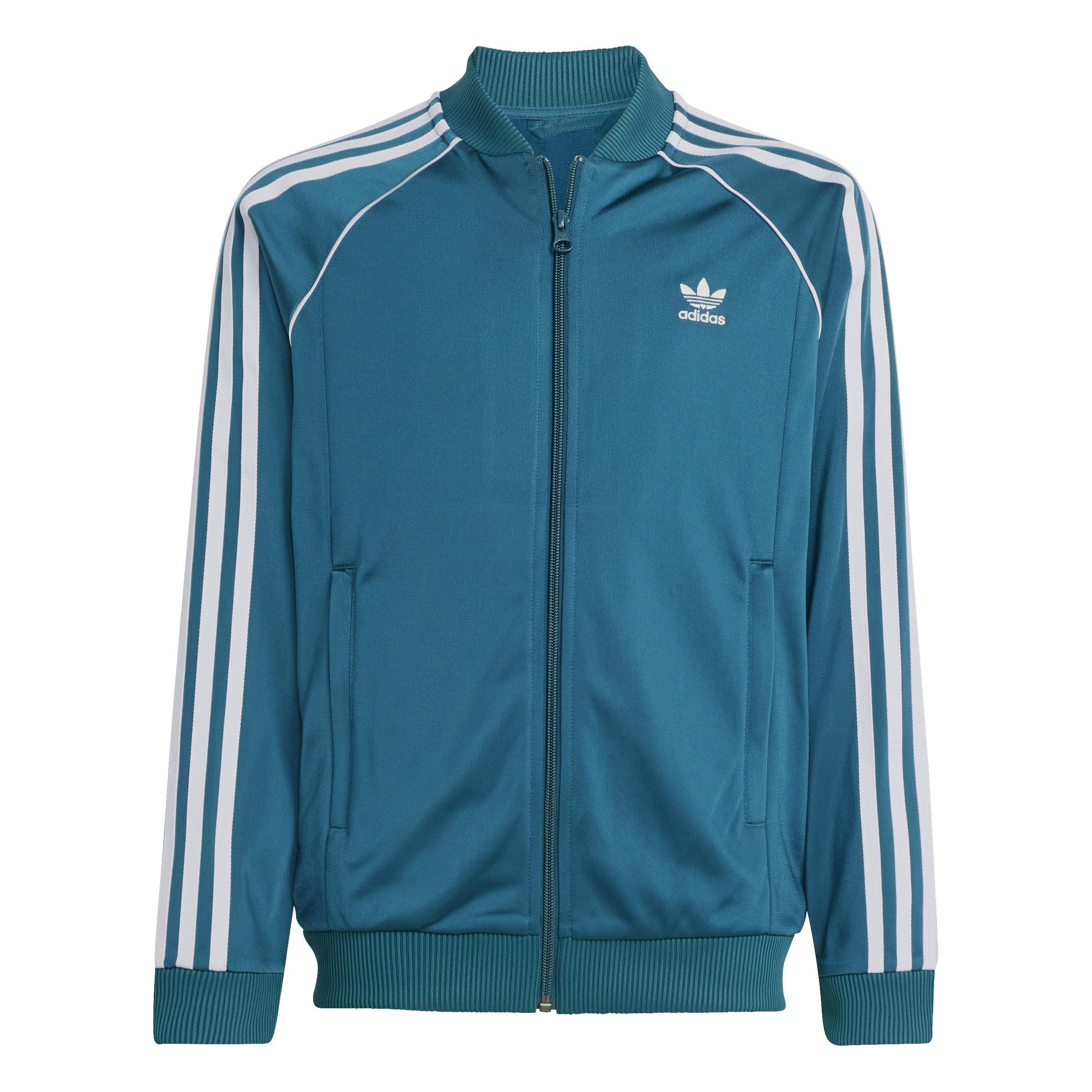 Unisex Kids Adicolor SST Track Top, Turquoise, , medium