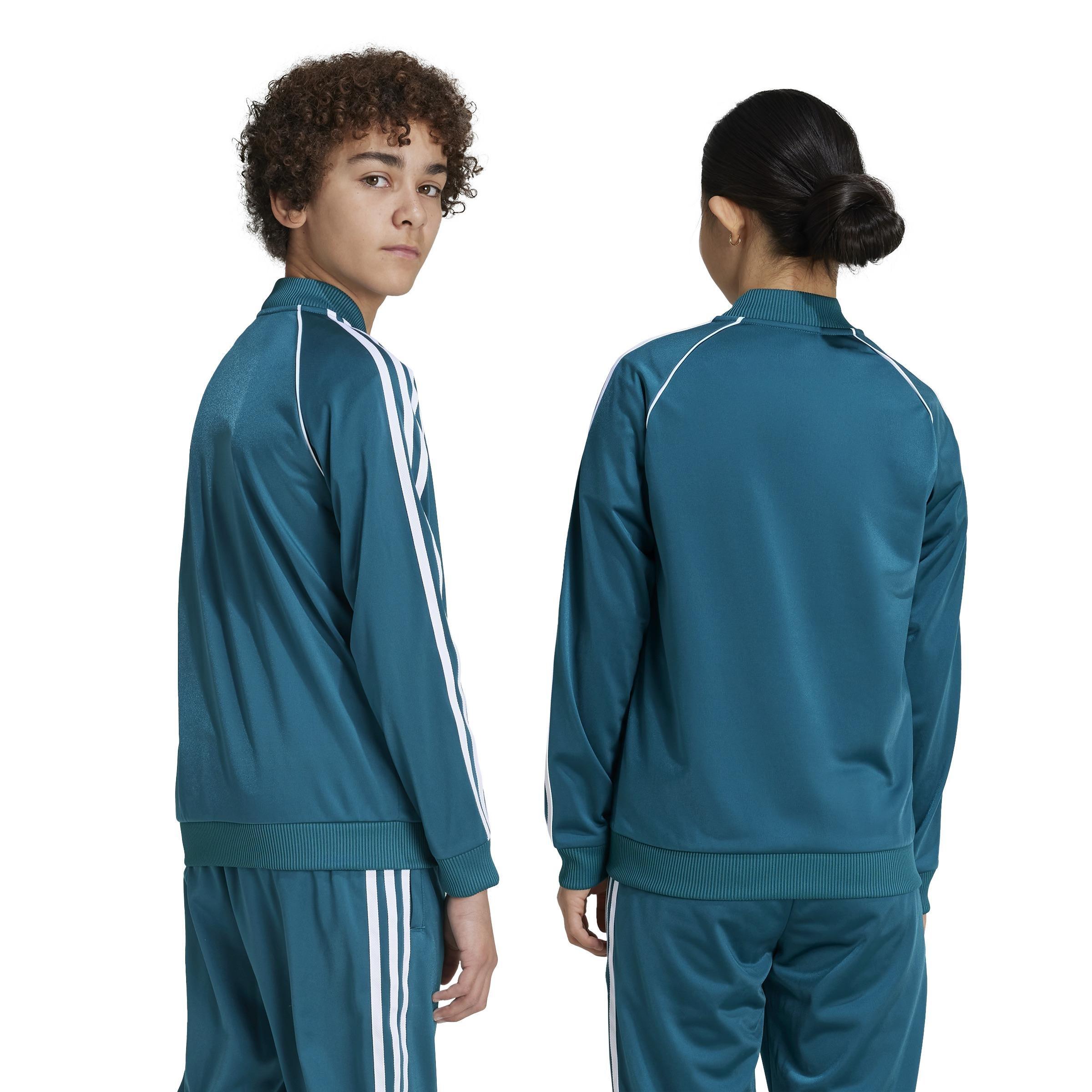 Unisex Kids Adicolor SST Track Top, Turquoise, , large image number 2