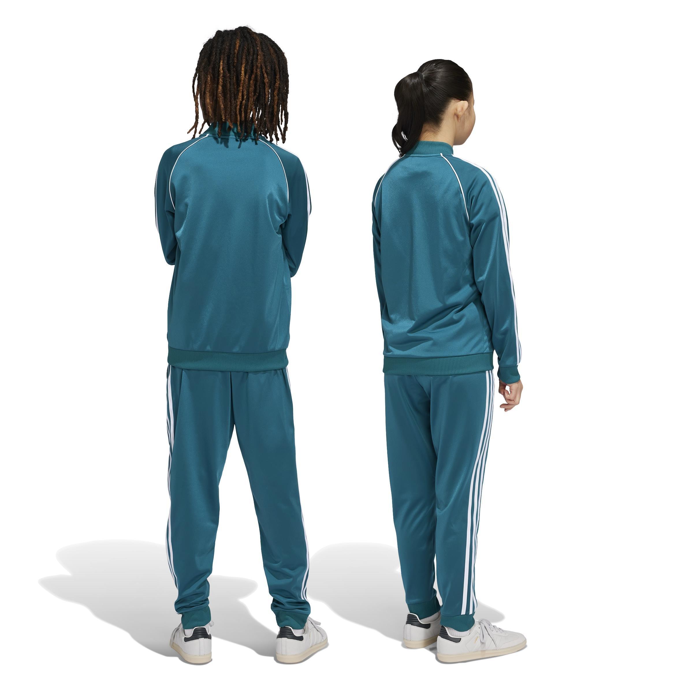 Unisex Kids Adicolor SST Track Tracksuit Bottoms, Turquoise, , large image number 2