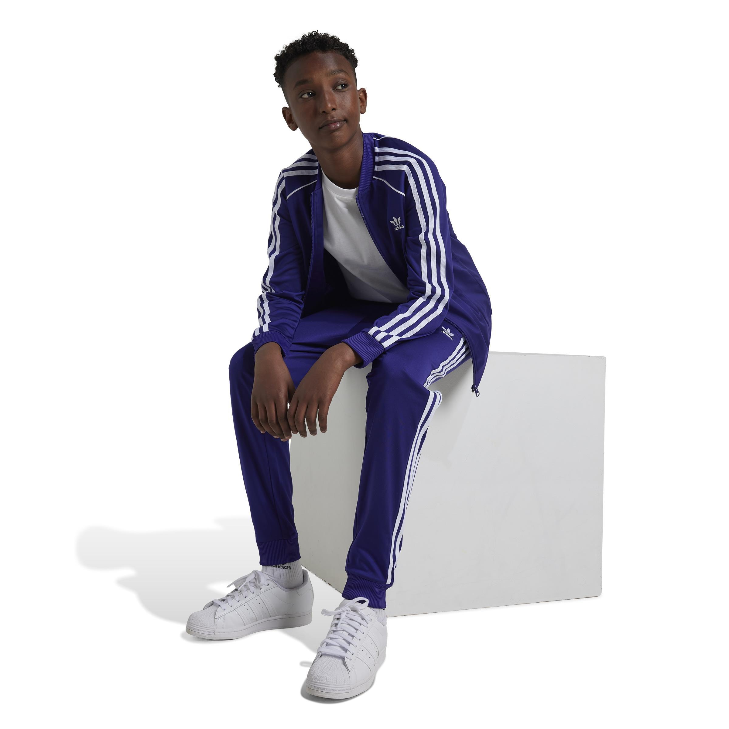 Unisex Kids Adicolor SST Track Tracksuit Bottoms, Purple, , large image number 5