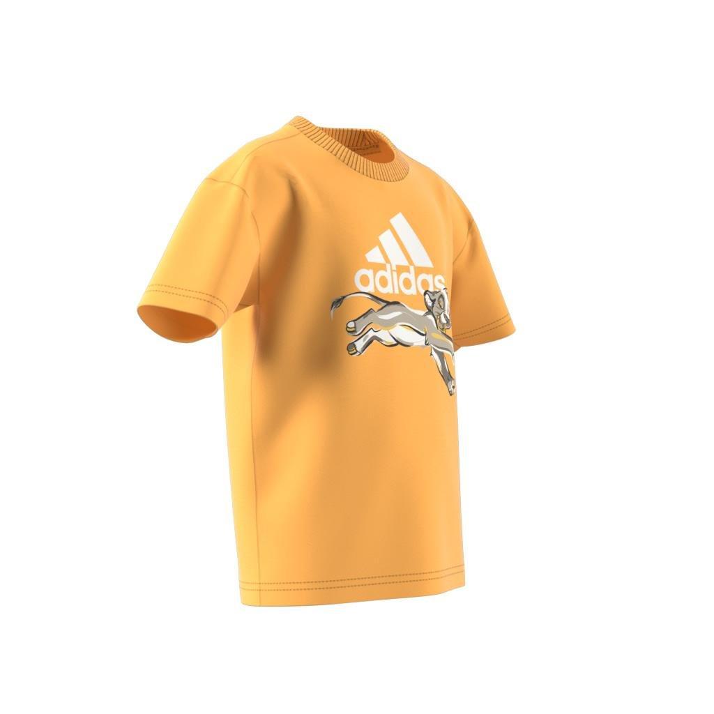 Unisex Kids adidas Disney Lion King T-Shirt, Orange, , large image number 5