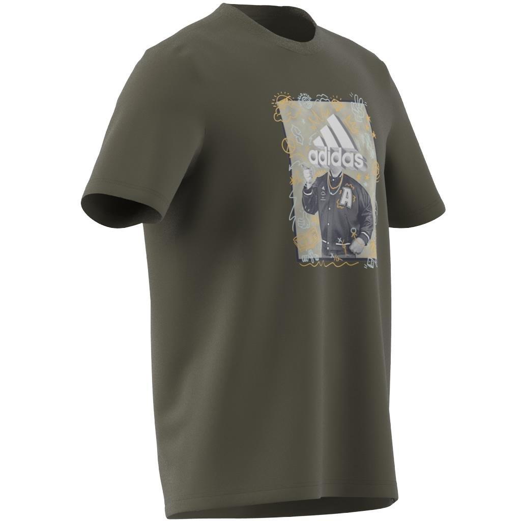 Doodle Graphic T-Shirt, Green, , large image number 11