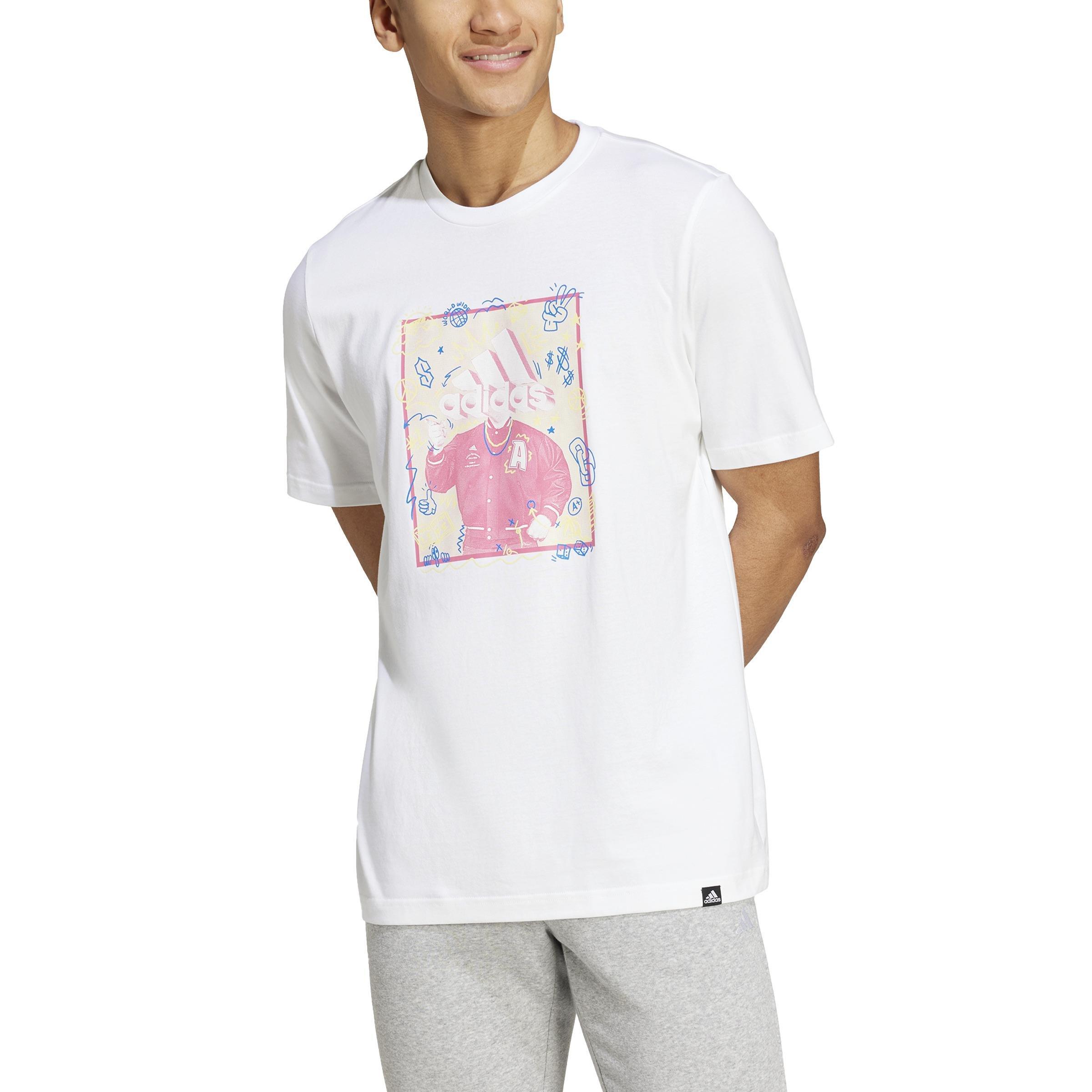 Doodle Graphic T-shirt, White, A901_ONE, large image number 0