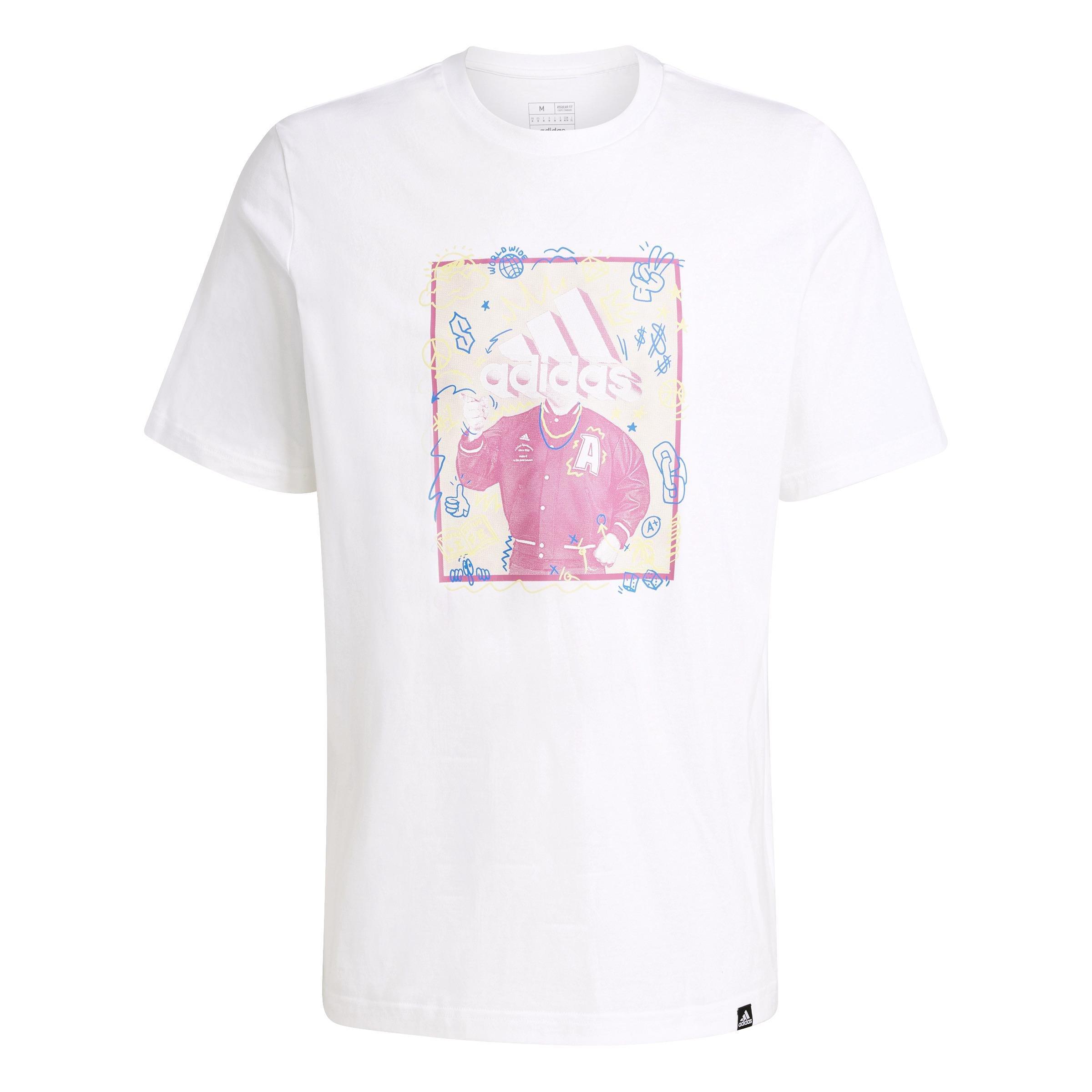 Doodle Graphic T-shirt, White, A901_ONE, large image number 1