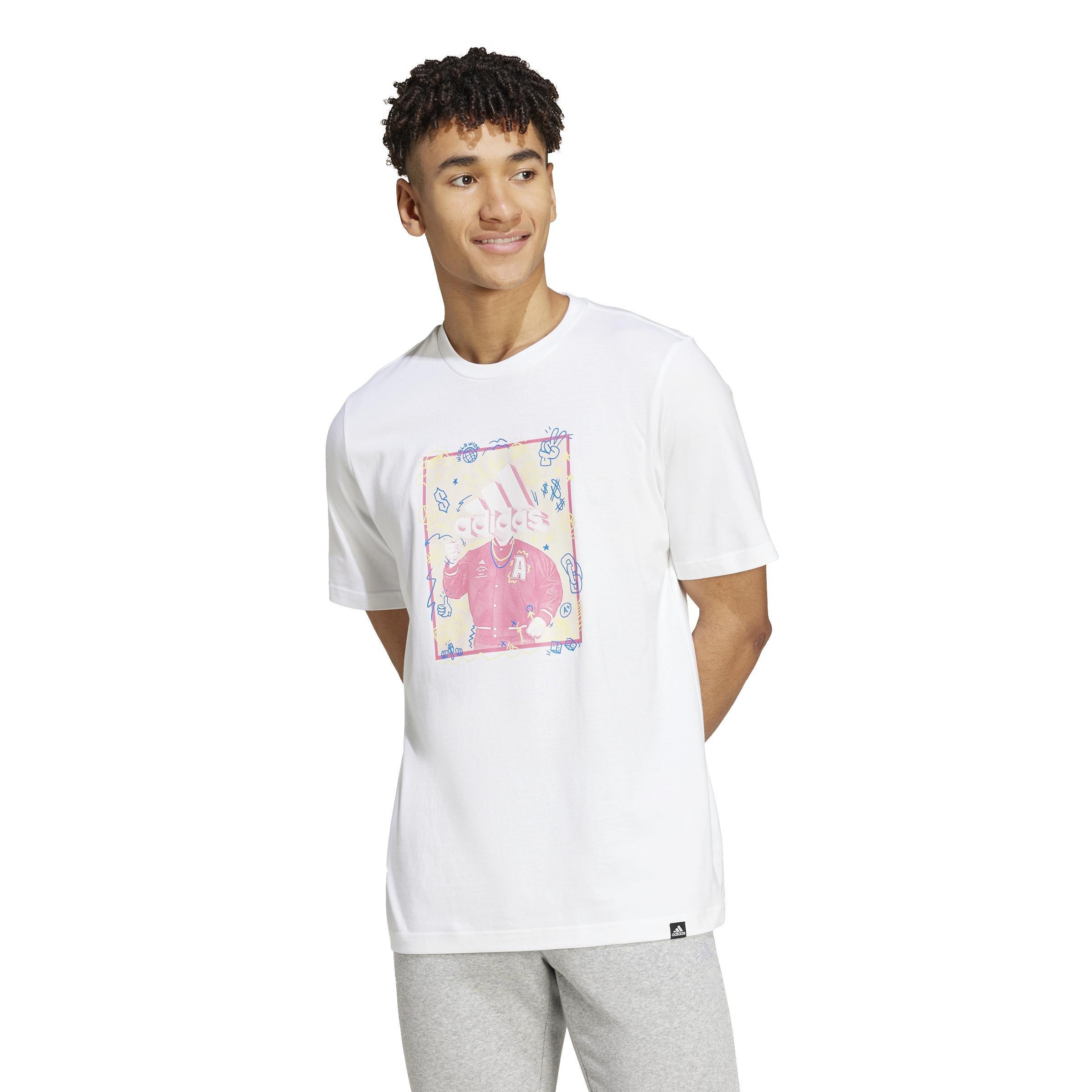 Doodle Graphic T-shirt, White, A901_ONE, large image number 12