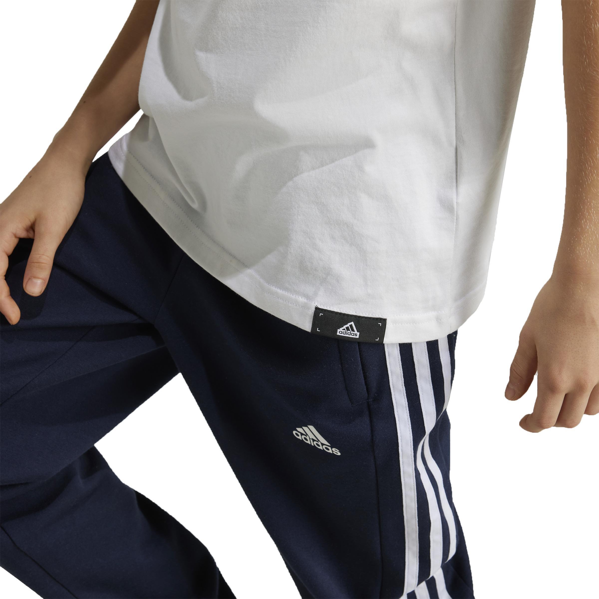 Unisex Kids Tech Table Graphic T-Shirt, White, A901_ONE, large image number 4