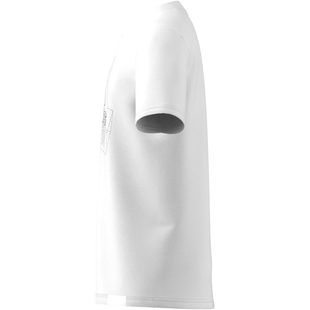 Unisex Kids Tech Table Graphic T-Shirt, White, A901_ONE, large image number 12