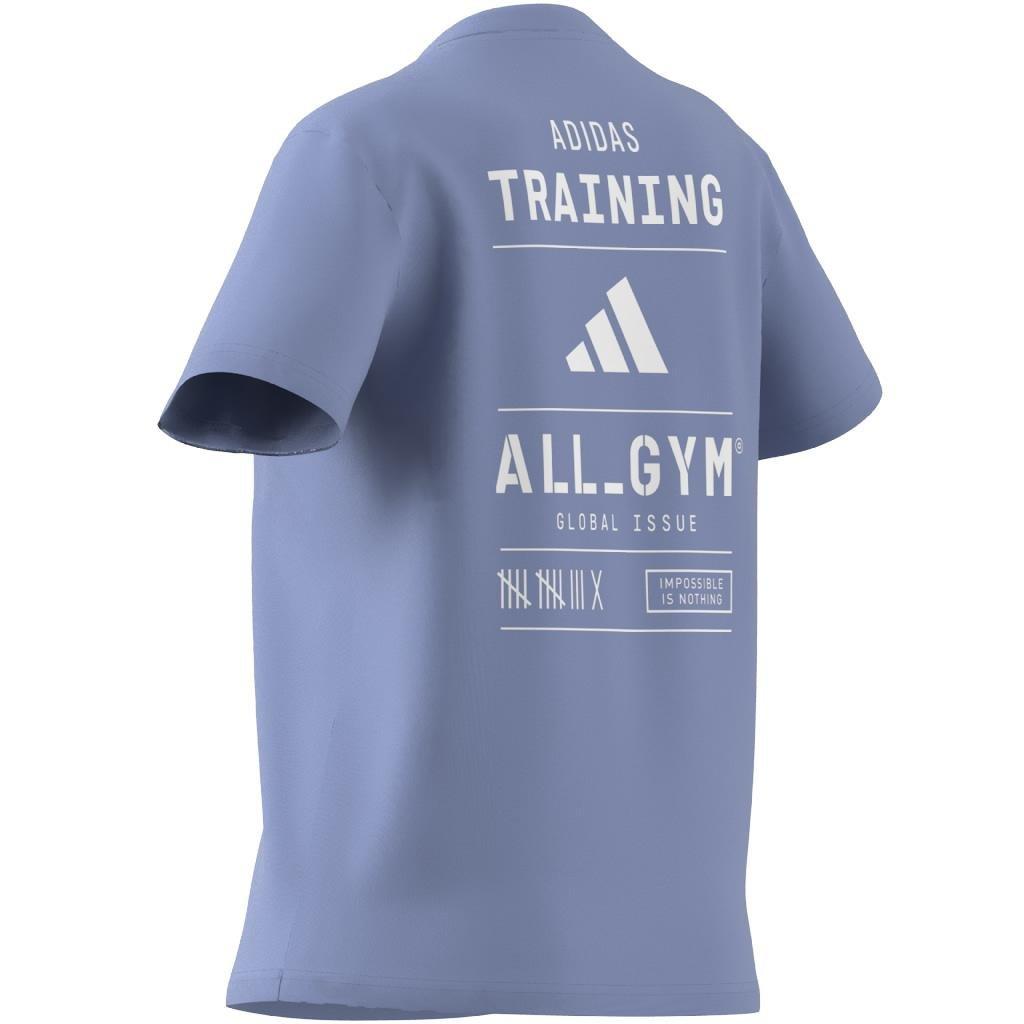 All-Gym Category Graphic T-Shirt, Blue, A901_ONE, large image number 8