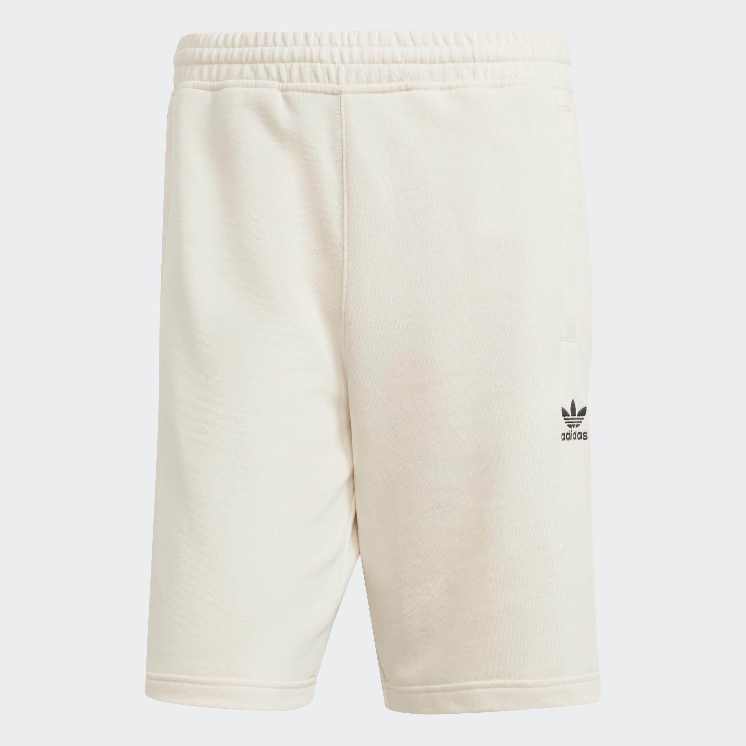 Trefoil Essentials Fleece Shorts, White, A901_ONE, large image number 2