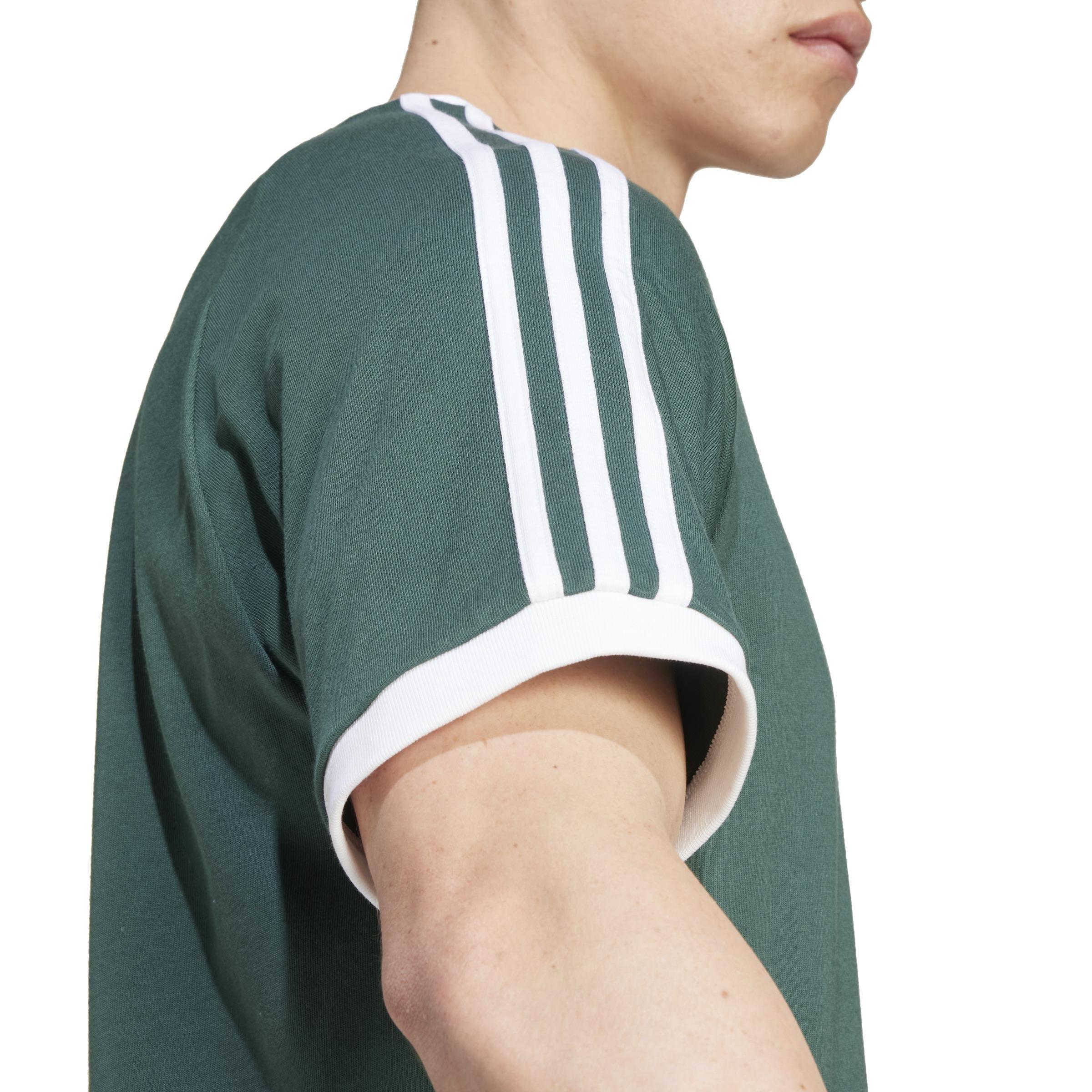Adicolor Classics 3-Stripes T-Shirt, Green, A901_ONE, large image number 4