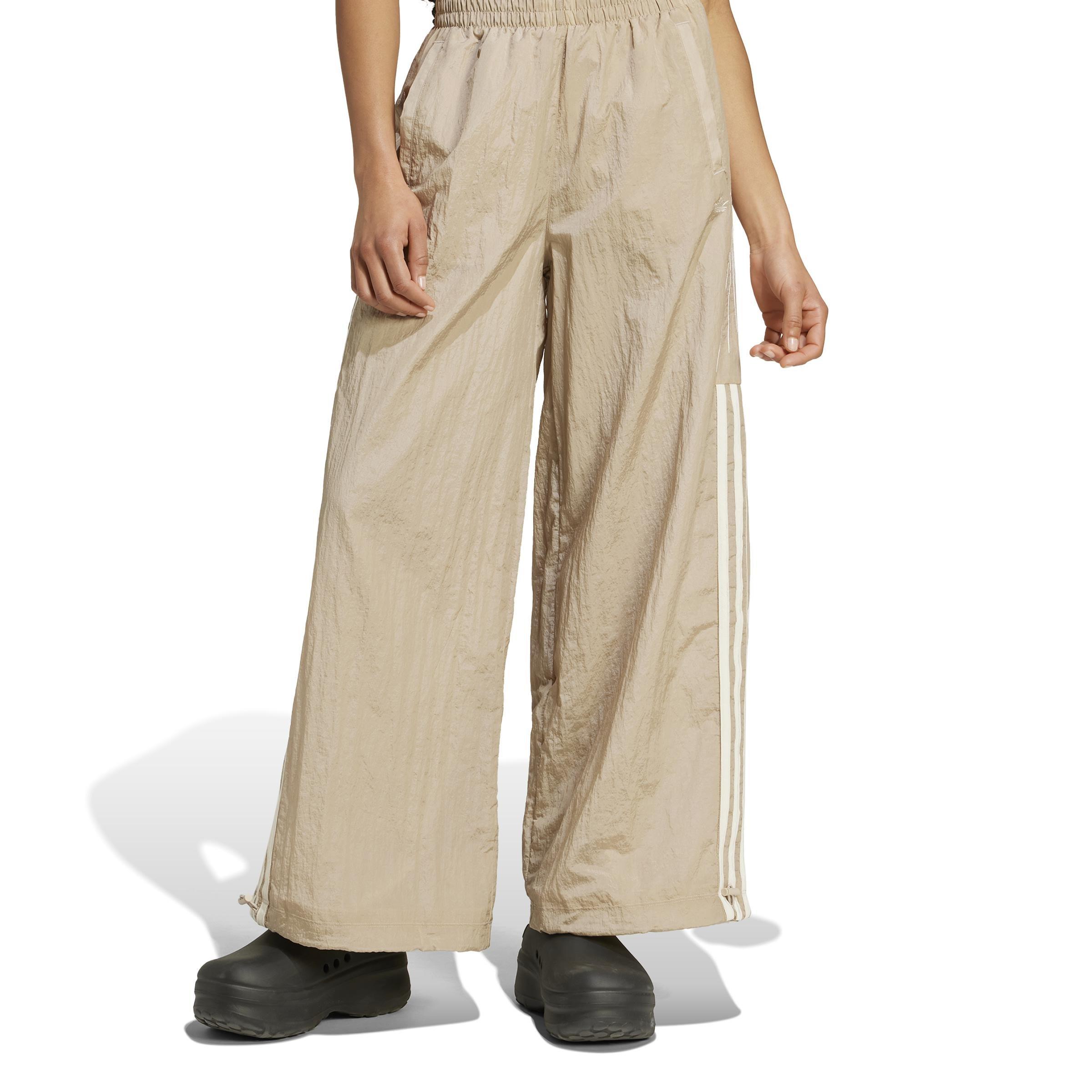 Atlanta Cut Line Nylon Track Tracksuit Bottoms, Beige, A901_ONE, large image number 0