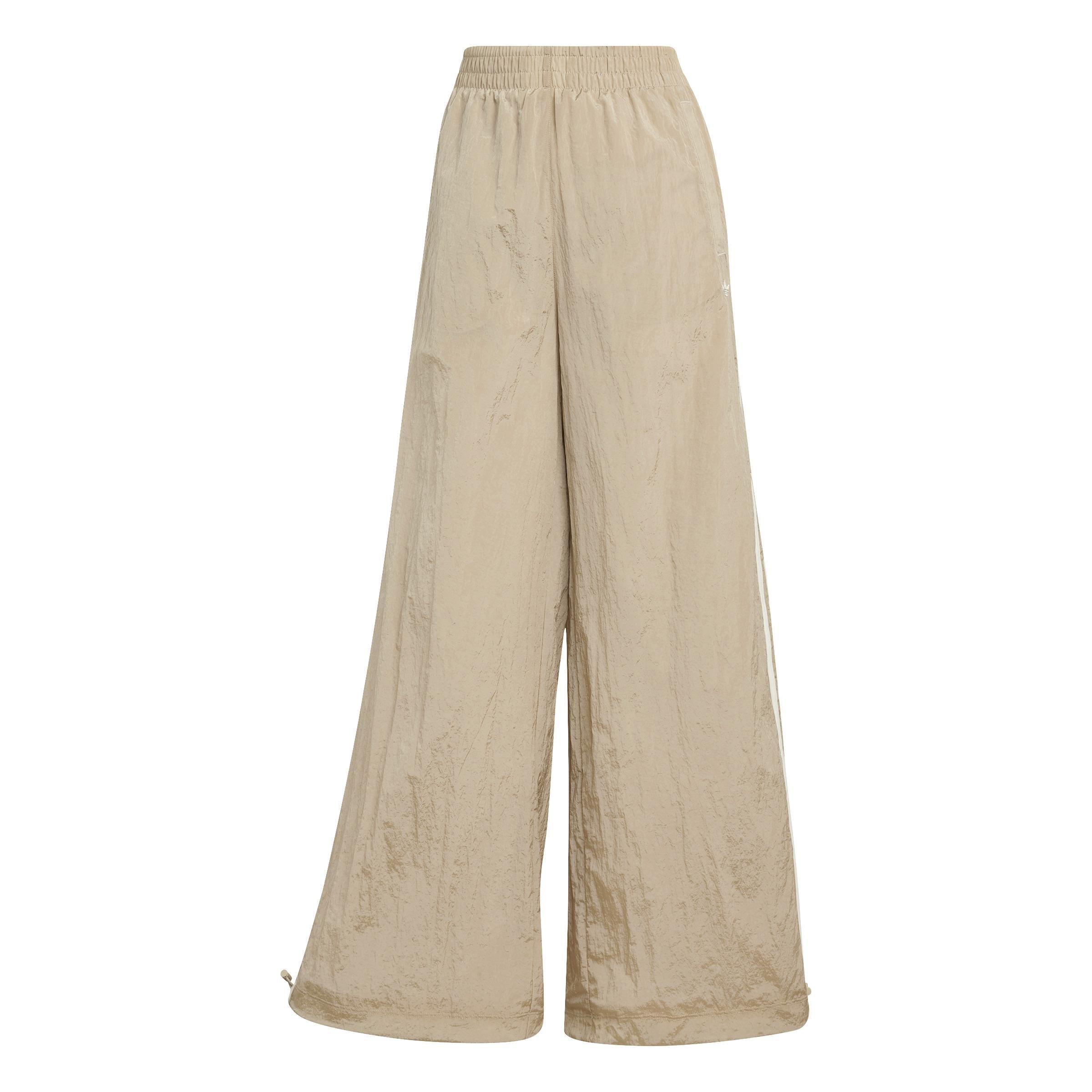 Atlanta Cut Line Nylon Track Tracksuit Bottoms, Beige, A901_ONE, large image number 2