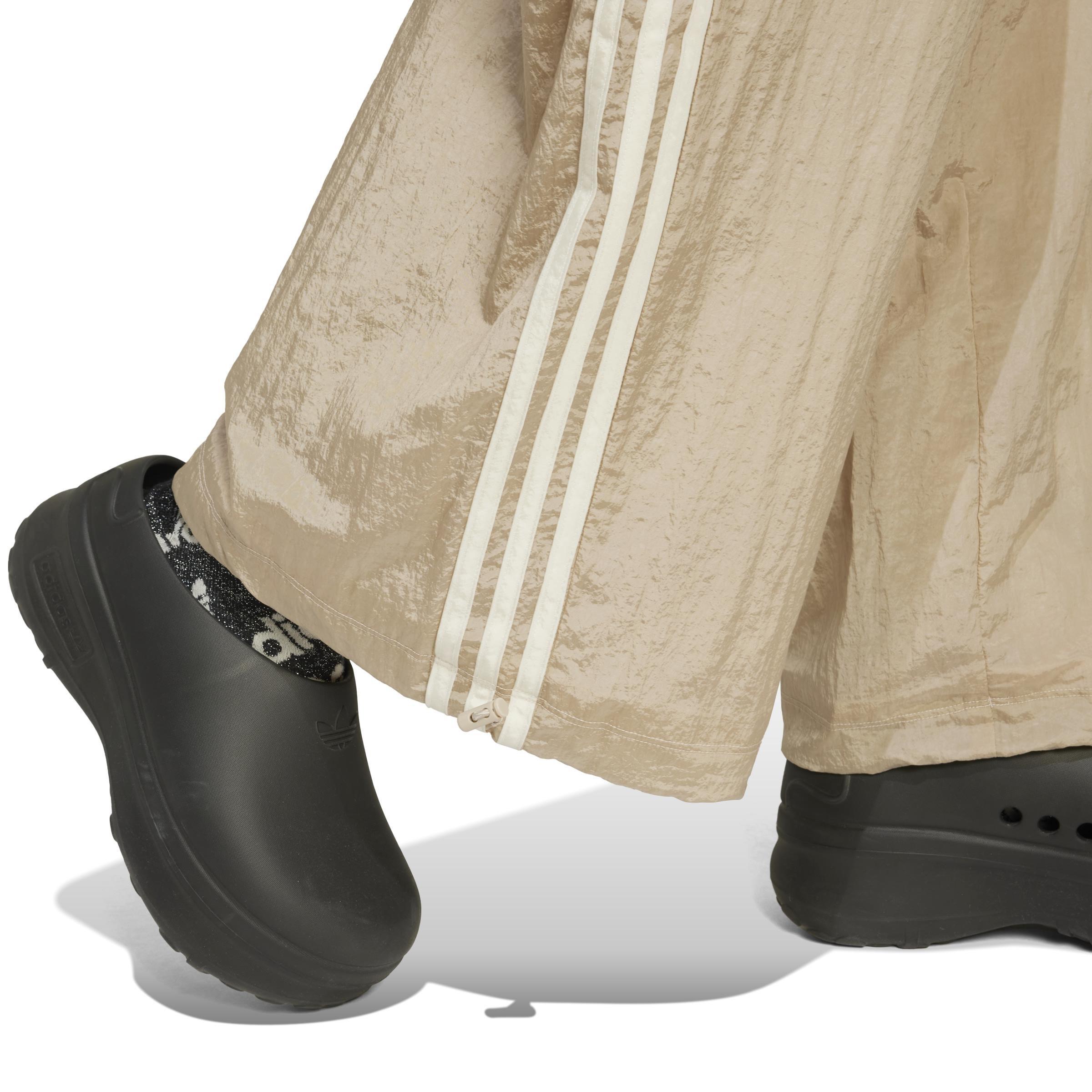 Atlanta Cut Line Nylon Track Tracksuit Bottoms, Beige, A901_ONE, large image number 4