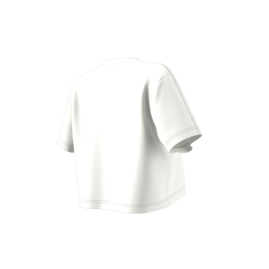 Firebird Trefoil Crop T-shirt, White, A901_ONE, large image number 7