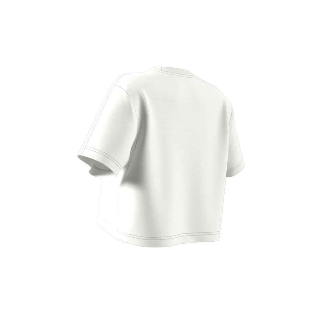Firebird Trefoil Crop T-shirt, White, A901_ONE, large image number 8