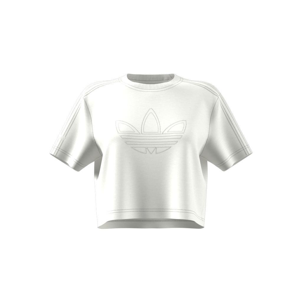 Firebird Trefoil Crop T-shirt, White, A901_ONE, large image number 10