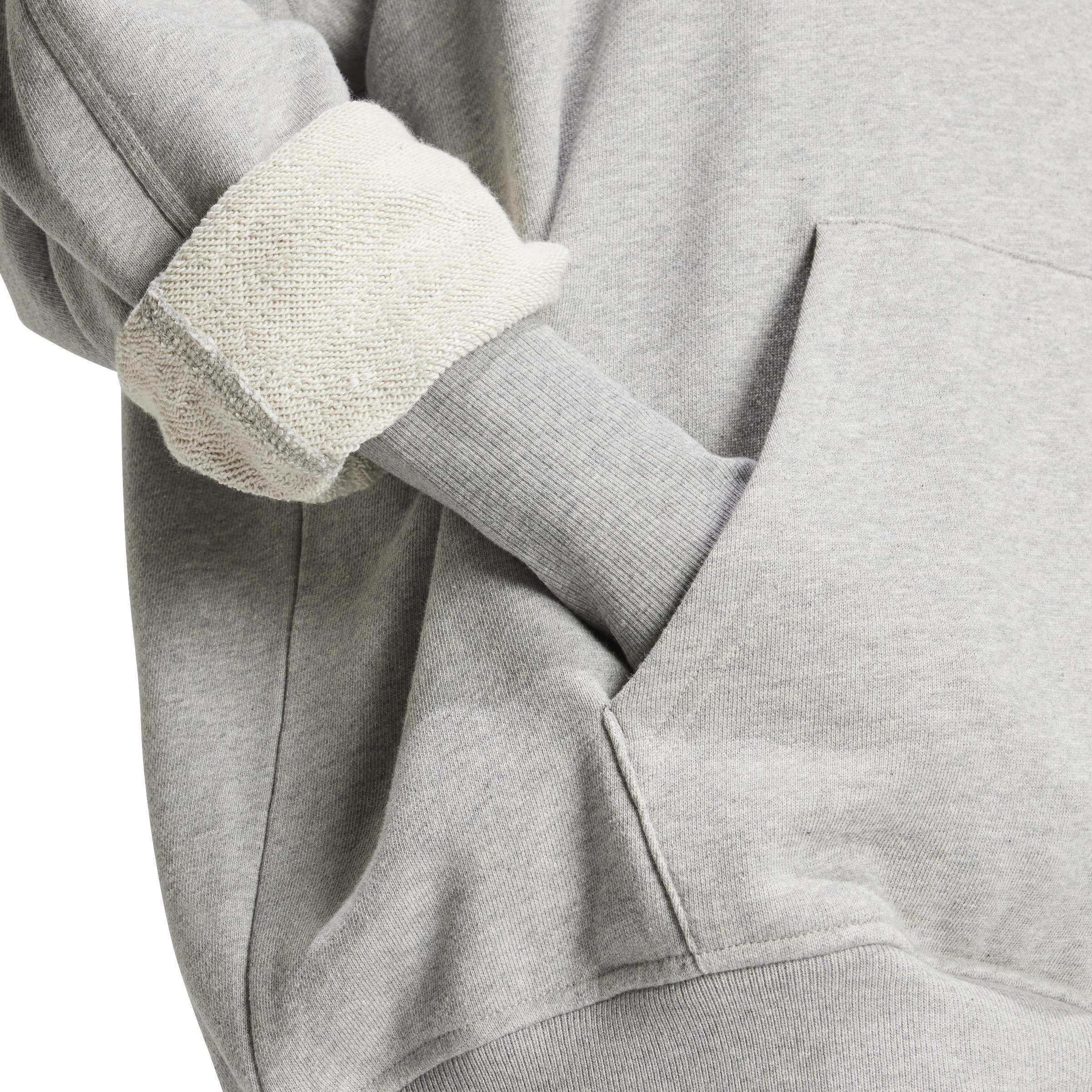 Essentials Loose French Terry Hoodie, Grey, , large image number 4