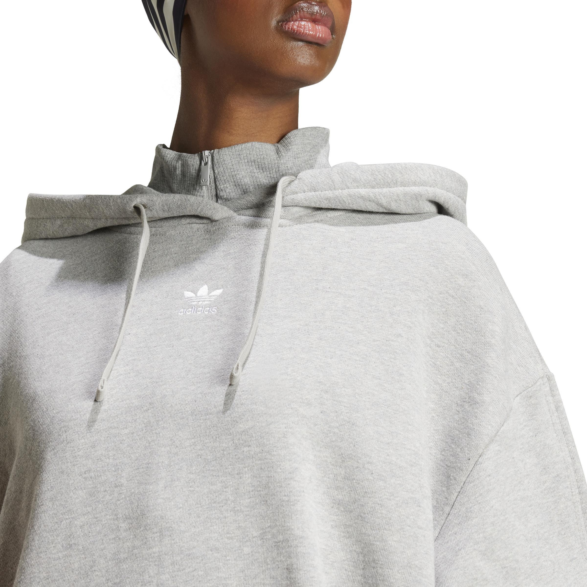 Essentials Loose French Terry Hoodie, Grey, , large image number 5