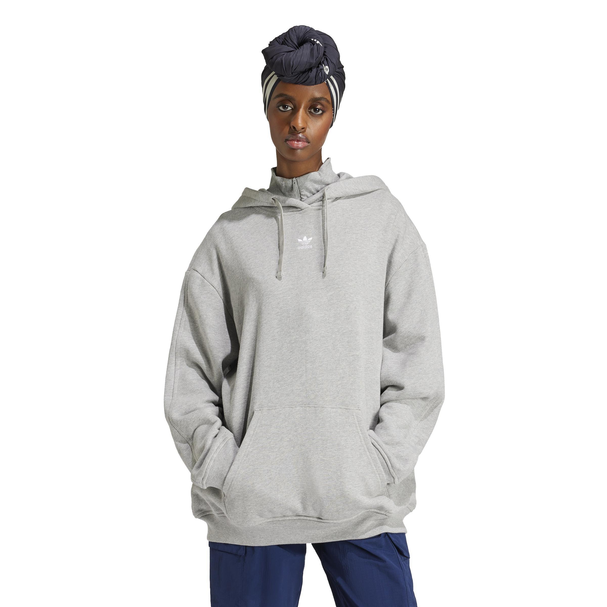 Essentials Loose French Terry Hoodie, Grey, , large image number 9