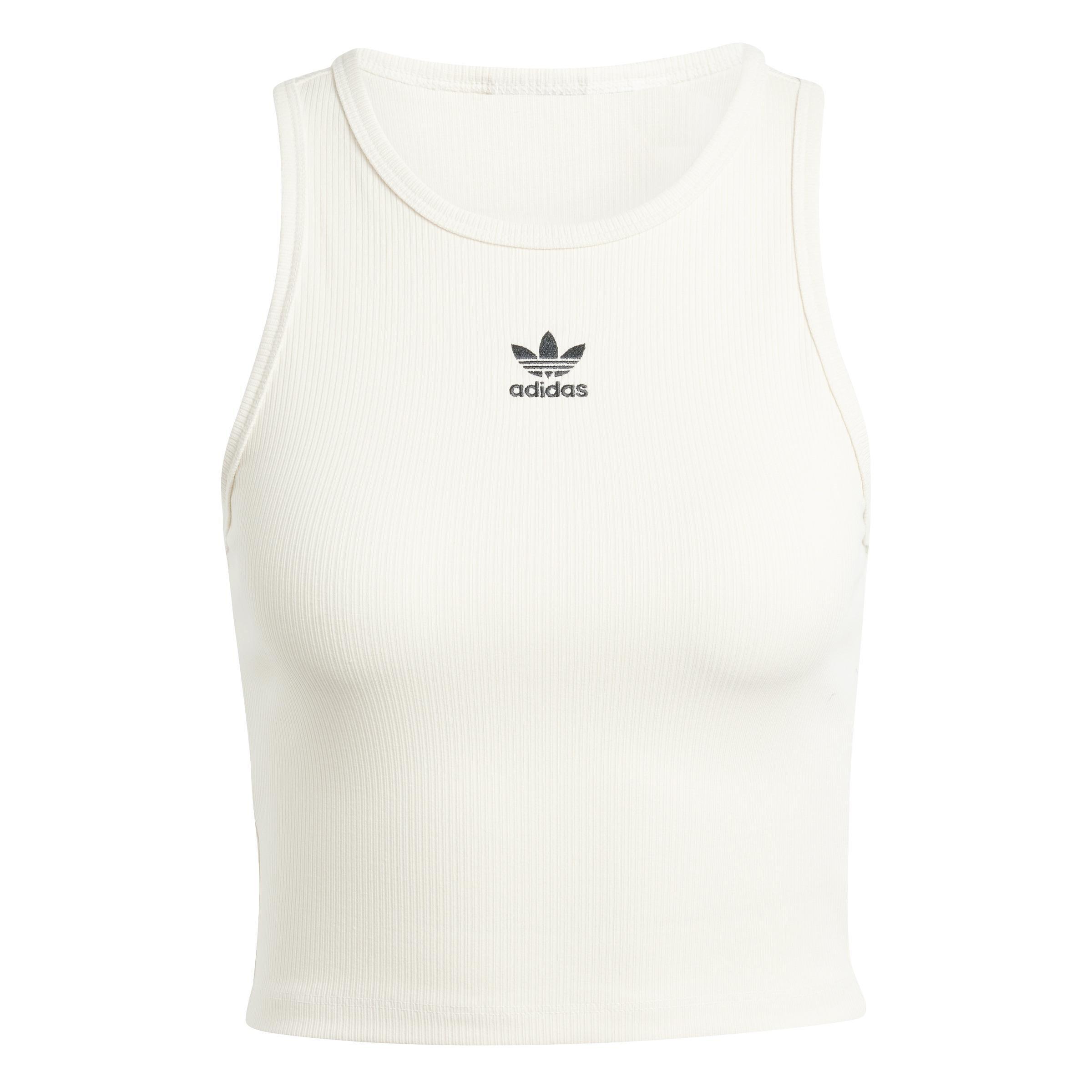 Essentials Ribbed Tank Top, White, , large image number 1