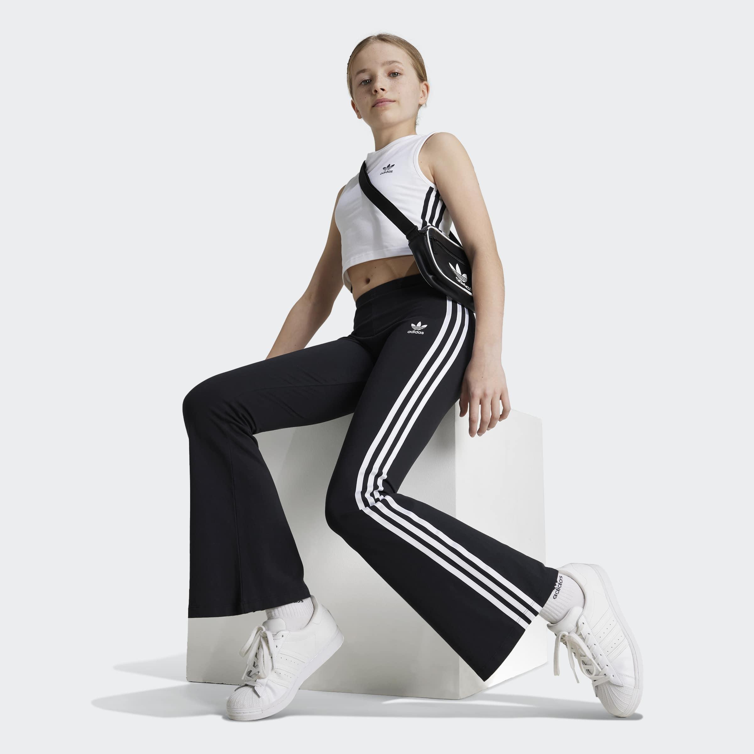 Kids Adicolor Leggings, Black, A901_ONE, large image number 4