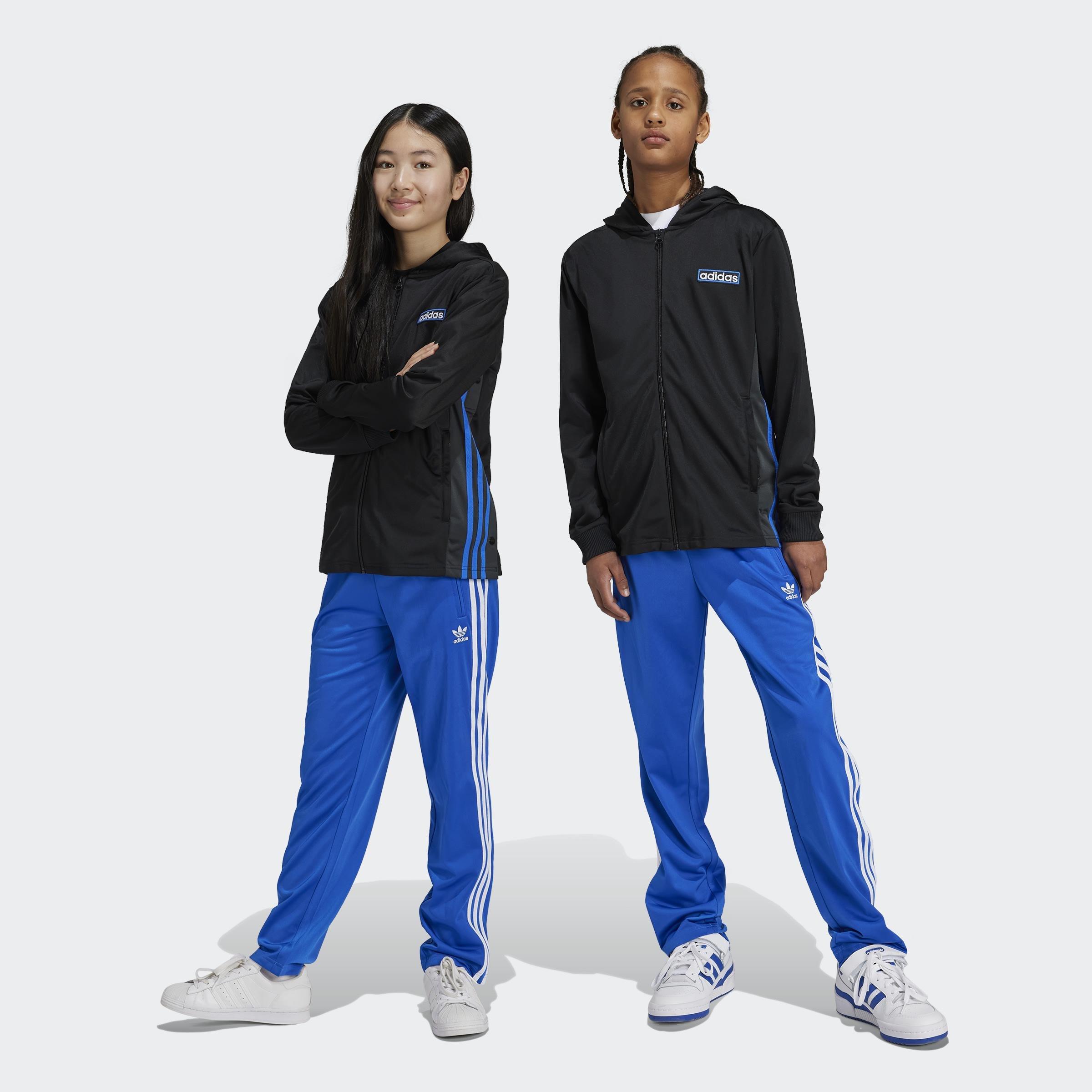 Kids Unisex Adicolor Firebird Tracksuit Bottoms, Blue, A901_ONE, large image number 5
