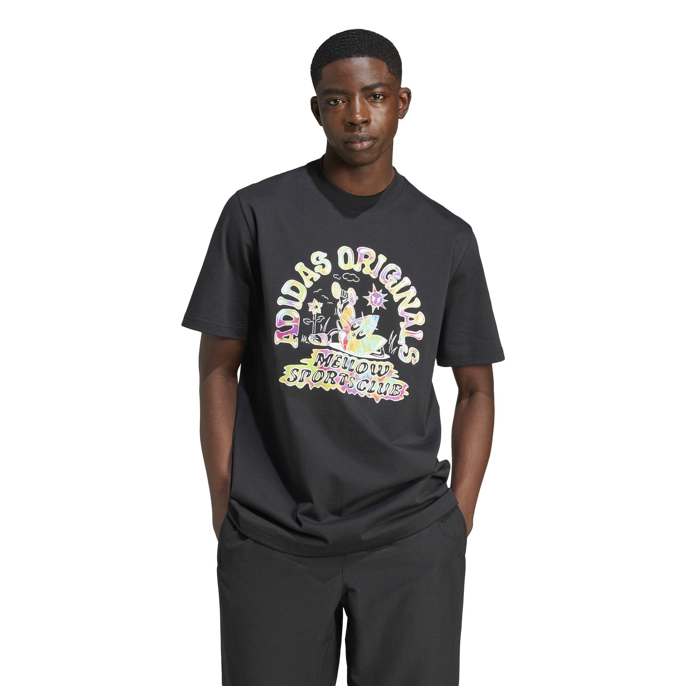 Tie-Dyed Short Sleeve T-Shirt, Black, A901_ONE, large image number 8