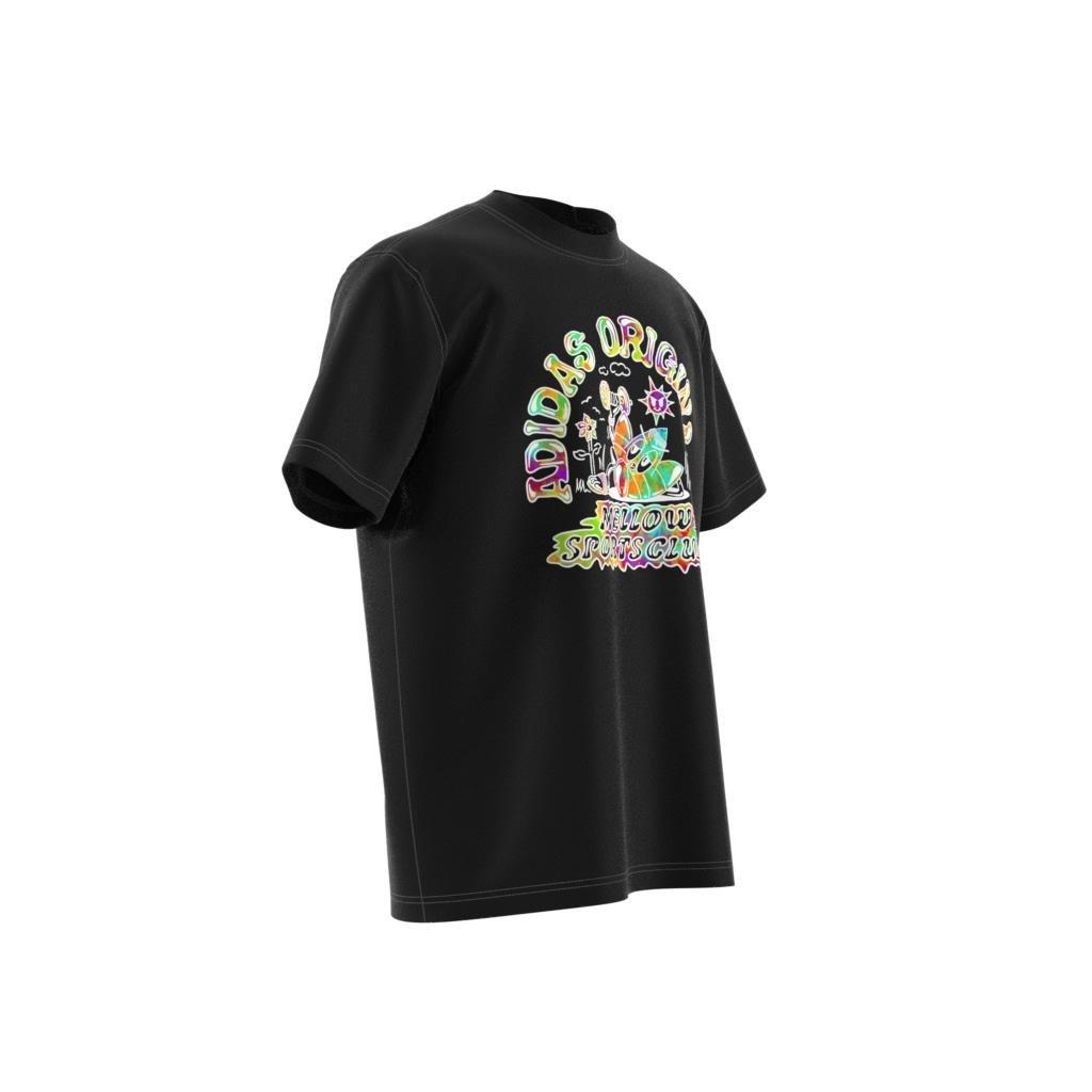 Tie-Dyed Short Sleeve T-Shirt, Black, A901_ONE, large image number 10