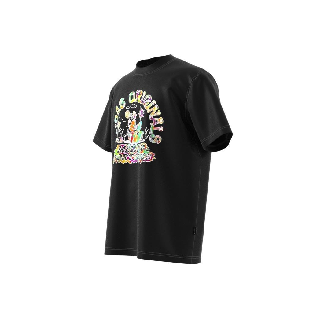 Tie-Dyed Short Sleeve T-Shirt, Black, A901_ONE, large image number 12