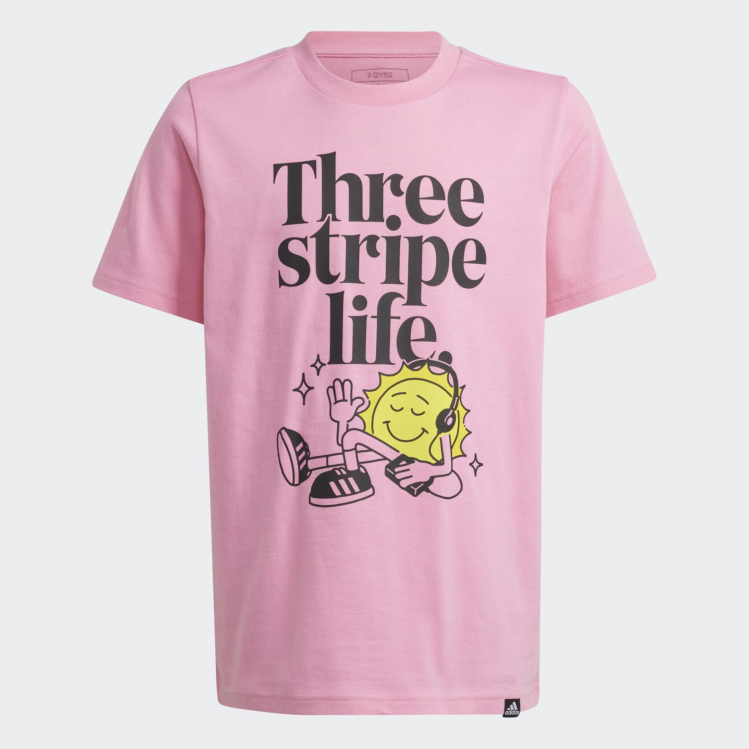 Kids Unisex Positivity Table Graphic T-Shirt, Pink