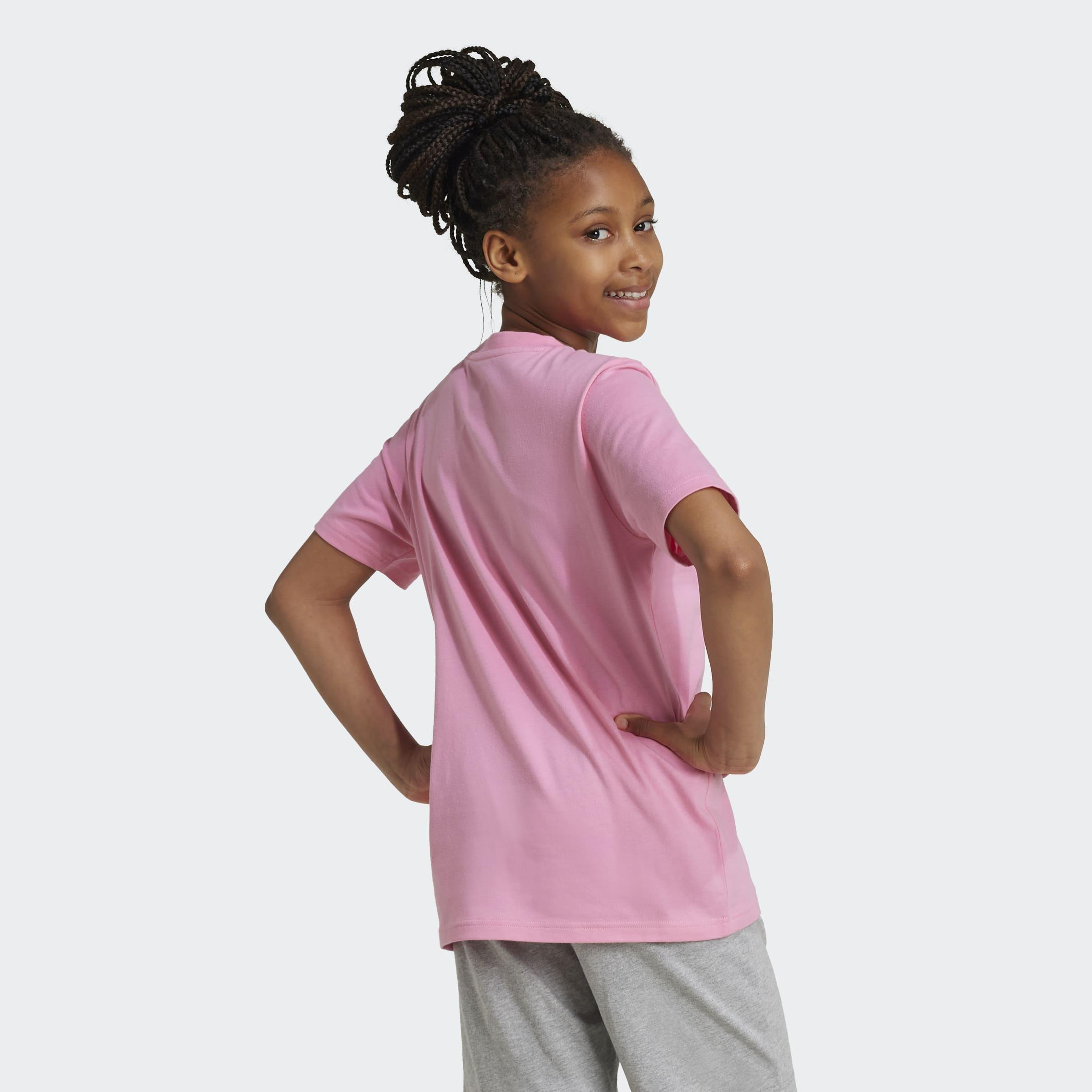 Kids Unisex Positivity Table Graphic T-Shirt, Pink