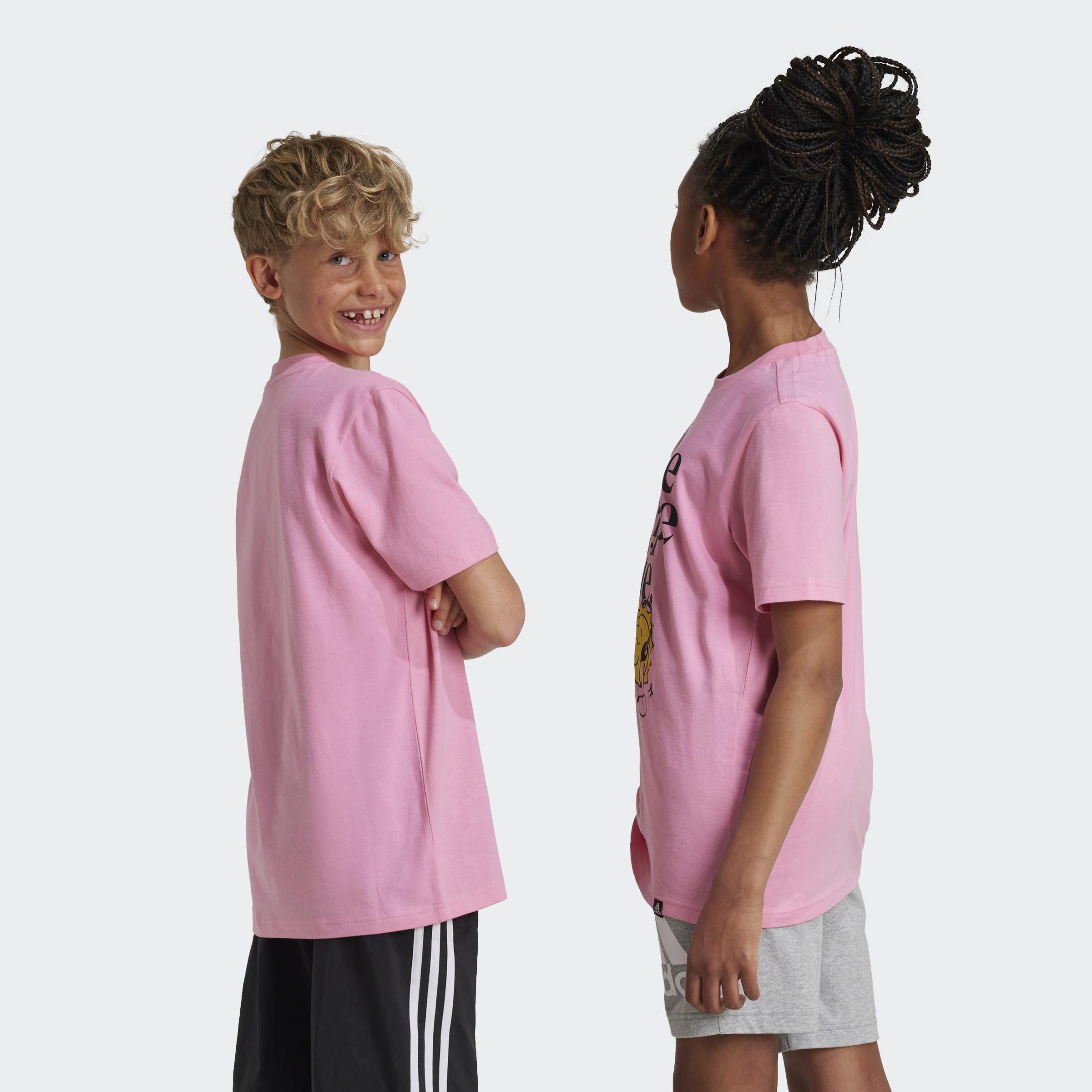 Kids Unisex Positivity Table Graphic T-Shirt, Pink, A901_ONE, large image number 2