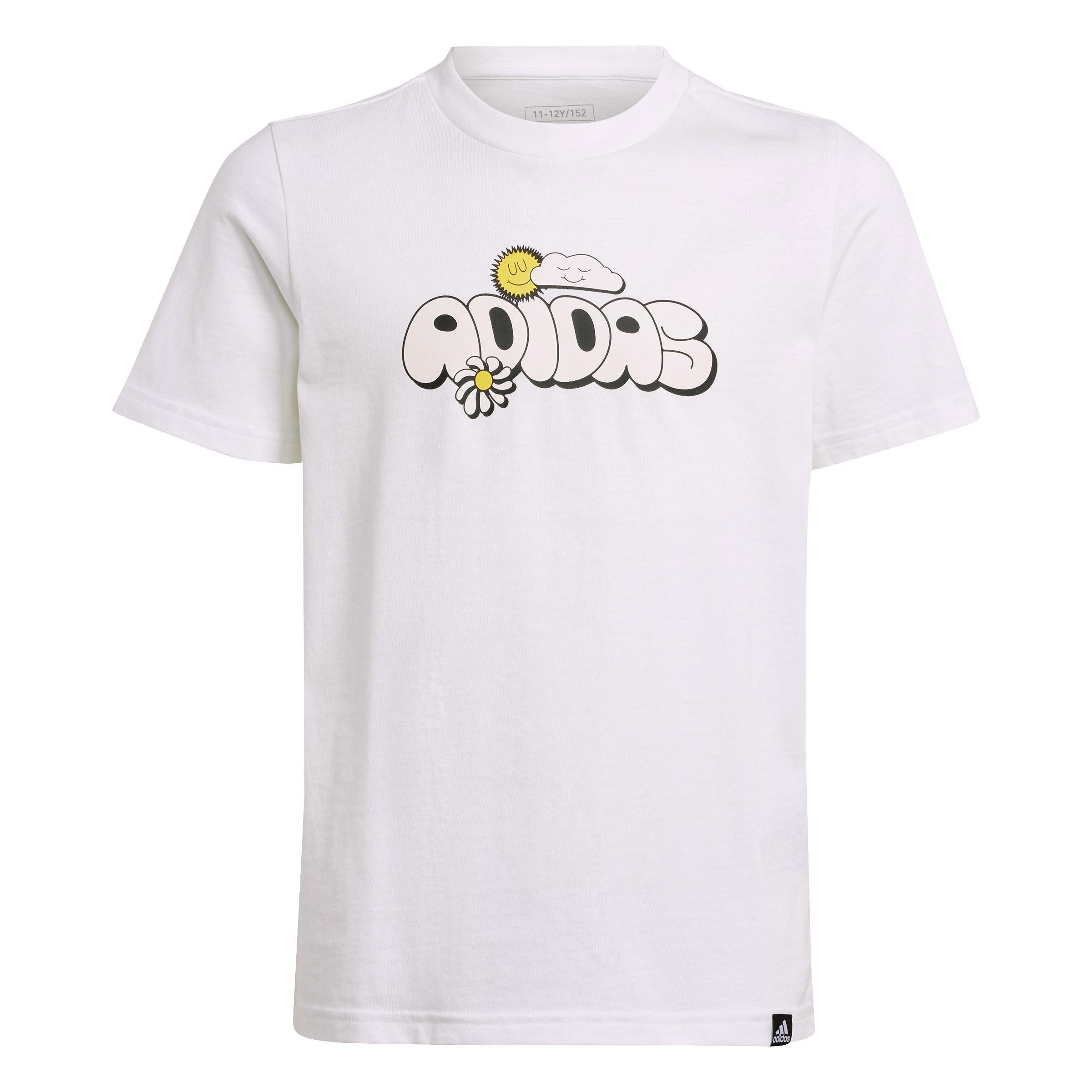 Unisex Kids Graphic T-Shirt, White