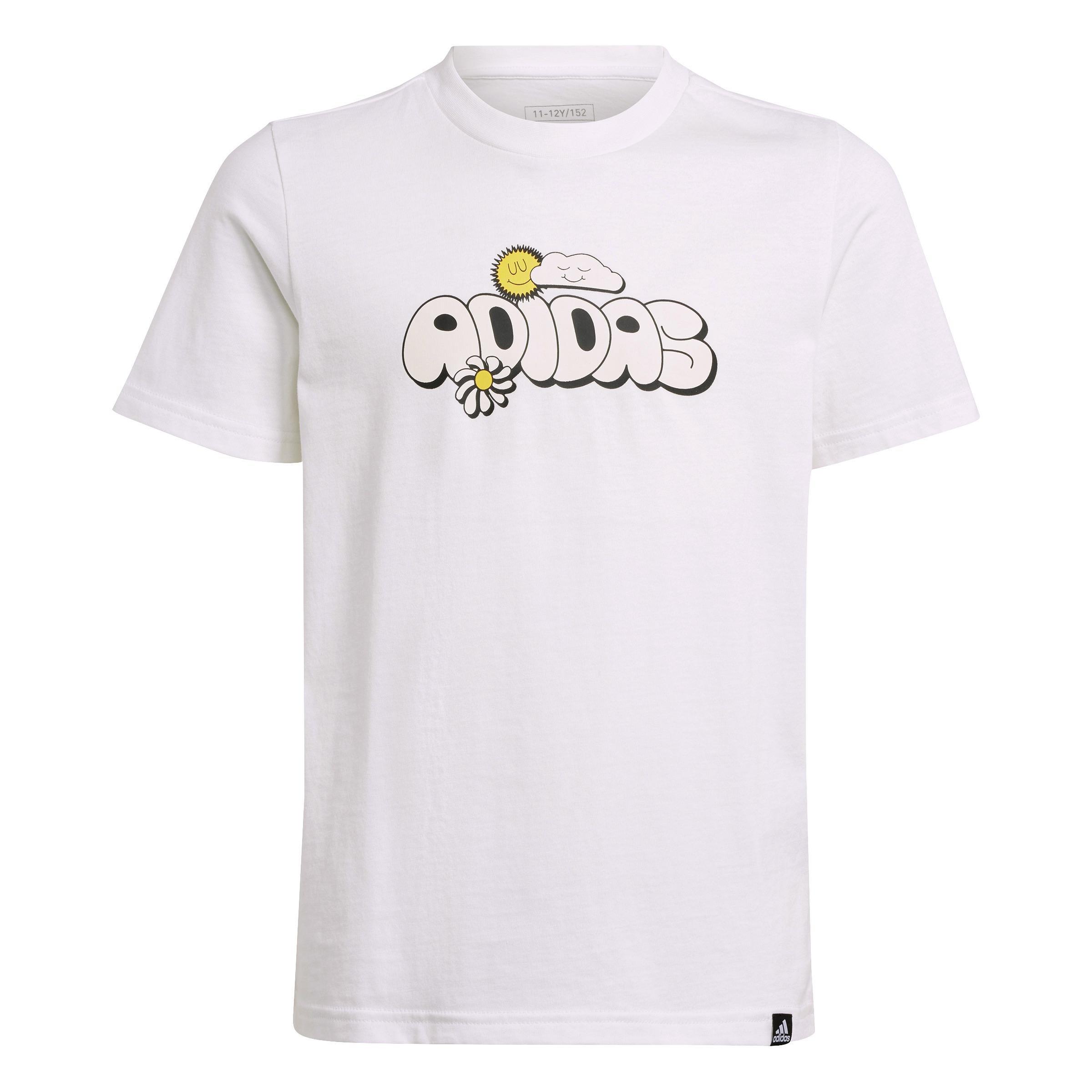 Unisex Kids Graphic T-Shirt, White