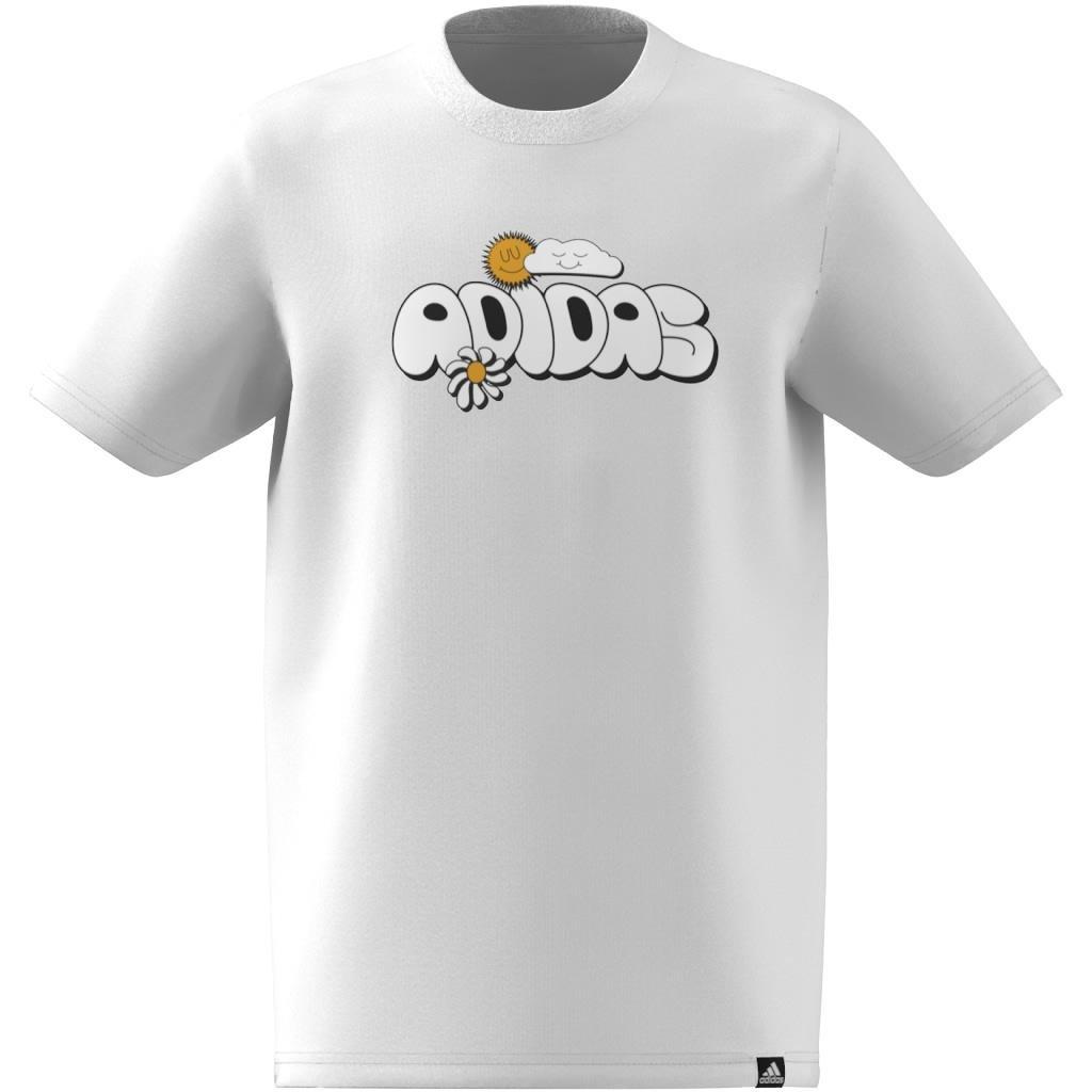 Unisex Kids Graphic T-Shirt, White, A901_ONE, large image number 4