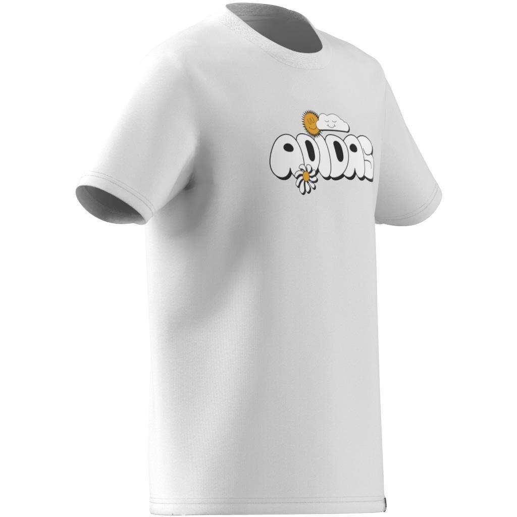 Unisex Kids Graphic T-Shirt, White, A901_ONE, large image number 5